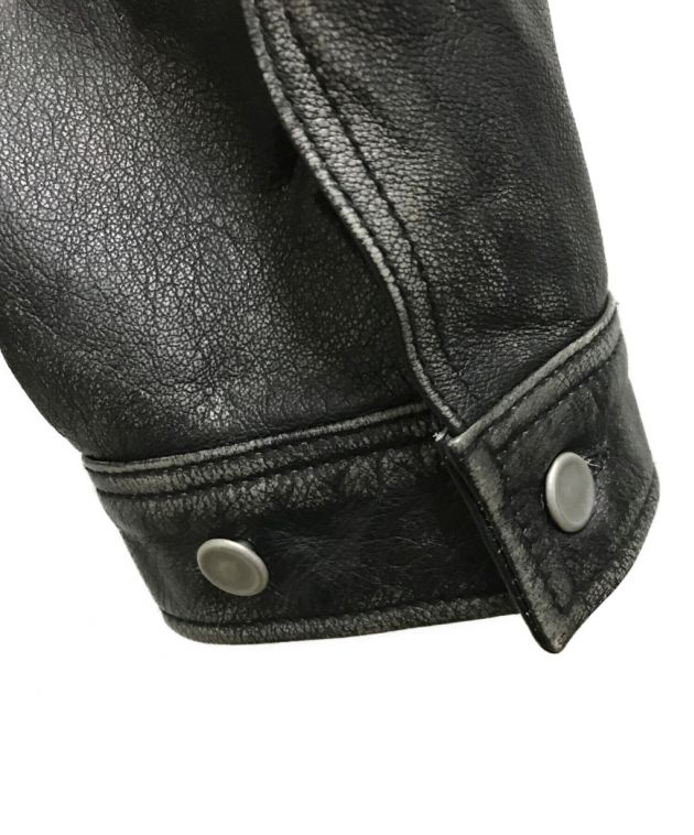 MAISON SPECIAL (メゾンスペシャル) Hand Rub-Off Buffalo Leather Prime-Over 3rd  Jacket ブラック サイズ:2