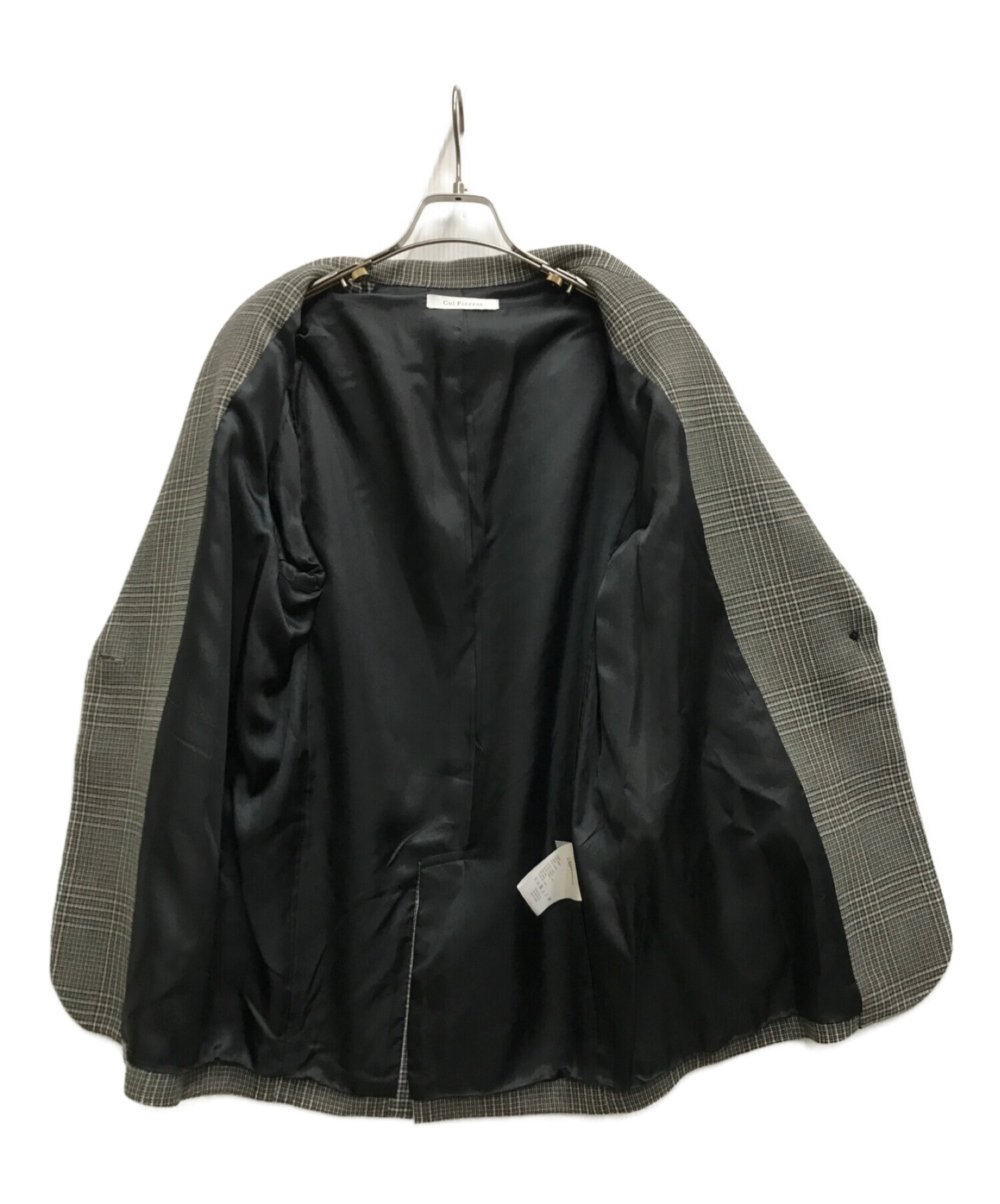 中古・古着通販】Col Pierrot (コルピエロ) Check Jacket ブラウン サイズ:FREE｜ブランド・古着通販  トレファク公式【TREFAC FASHION】スマホサイト