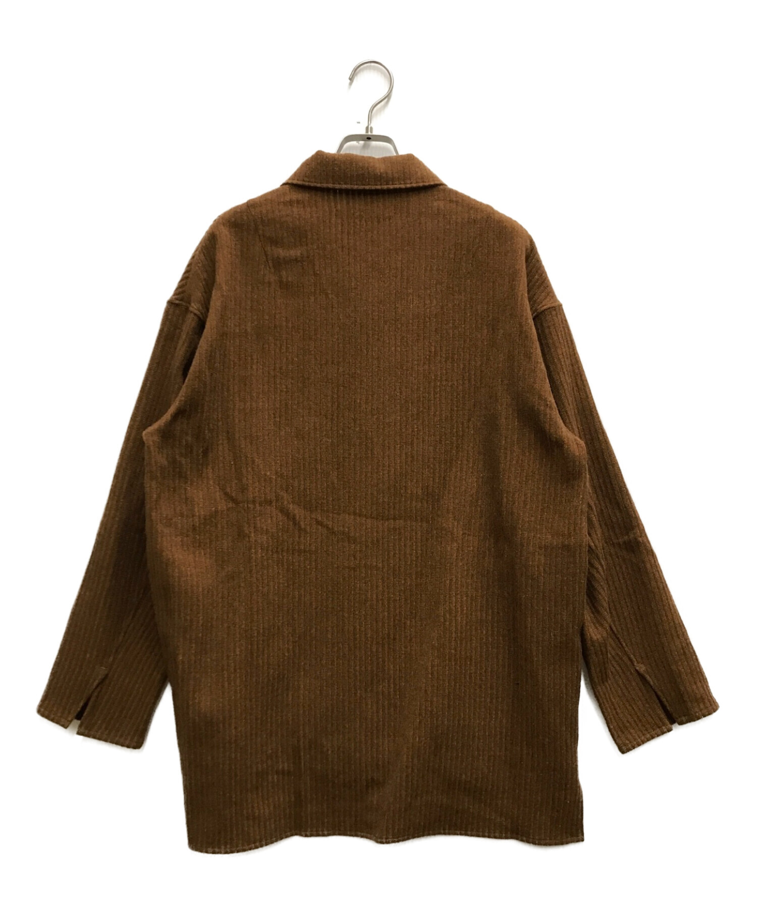 semoh (セモー) ウールカシミヤシャツ ブラウン サイズ:2