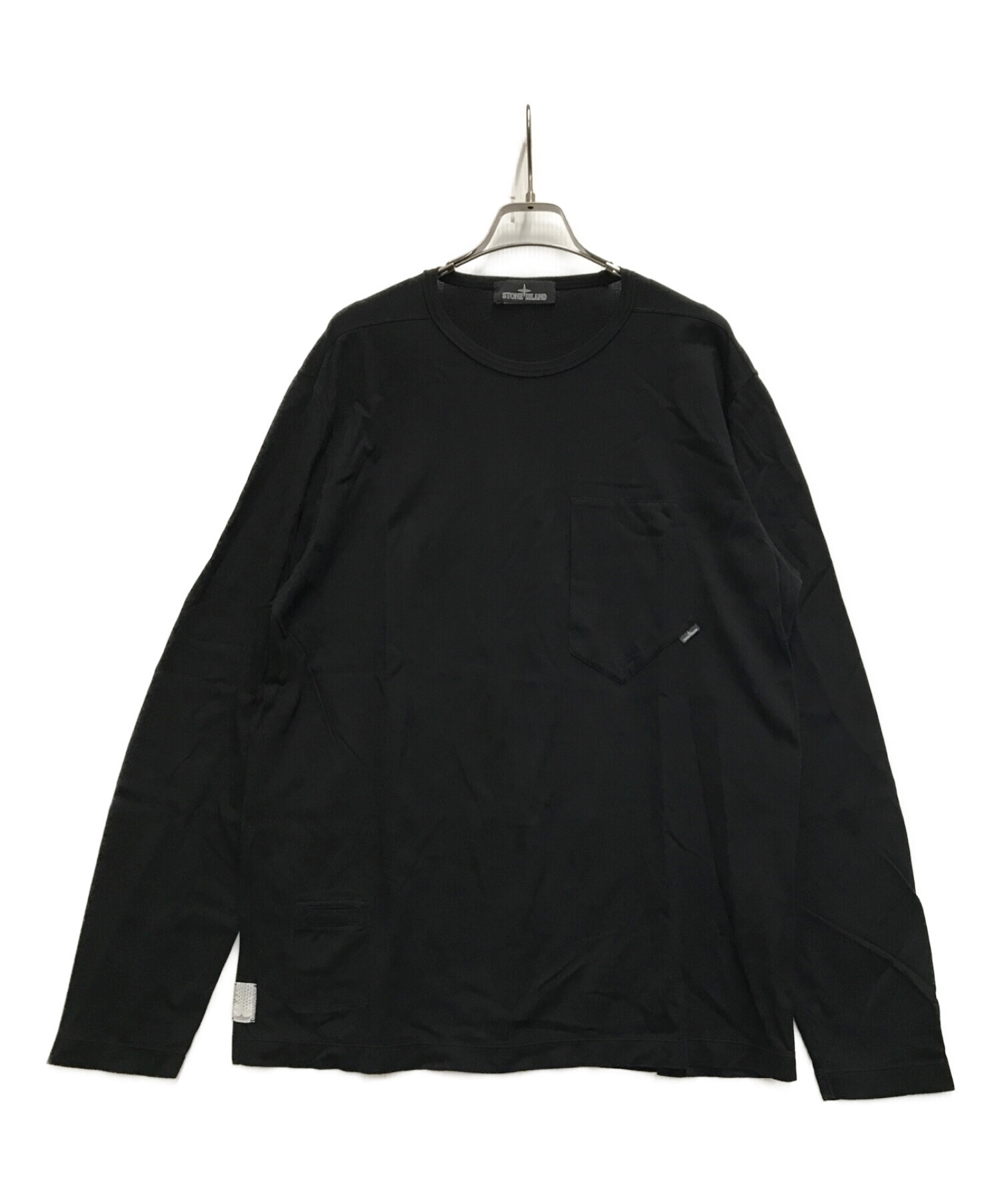 STONE ISLAND Shadow Project (ストーンアイランド シャドウプロジェクト) LONG SLEE CATCH POCKET  Tee ブラック サイズ:L