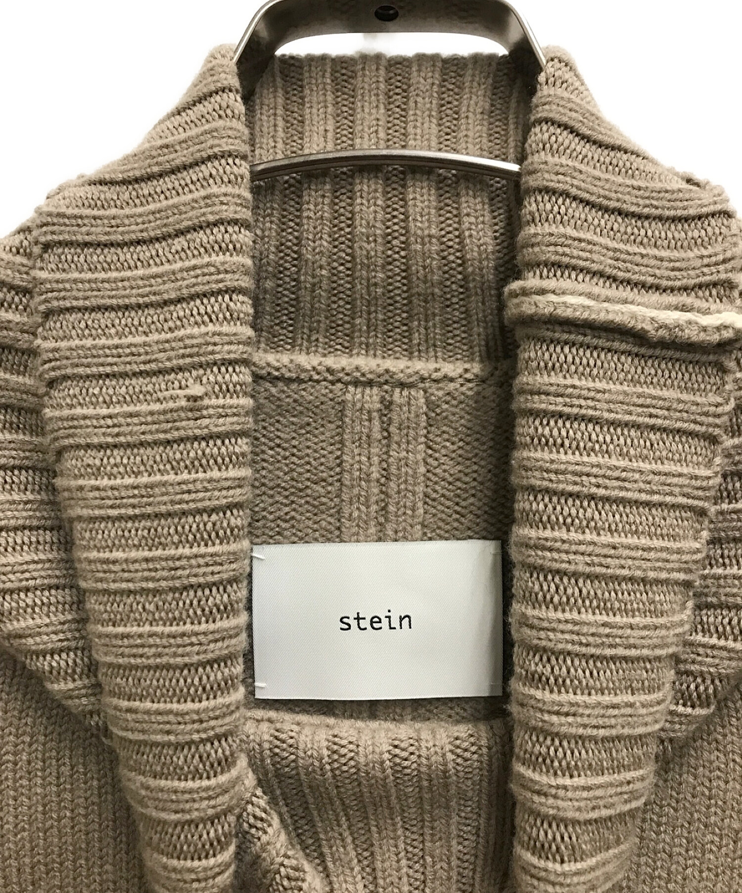 中古・古着通販】stein (シュタイン) OVERSIZED IMPRESSION HIGH NECK KNIT ベージュ  サイズ:S｜ブランド・古着通販 トレファク公式【TREFAC FASHION】スマホサイト