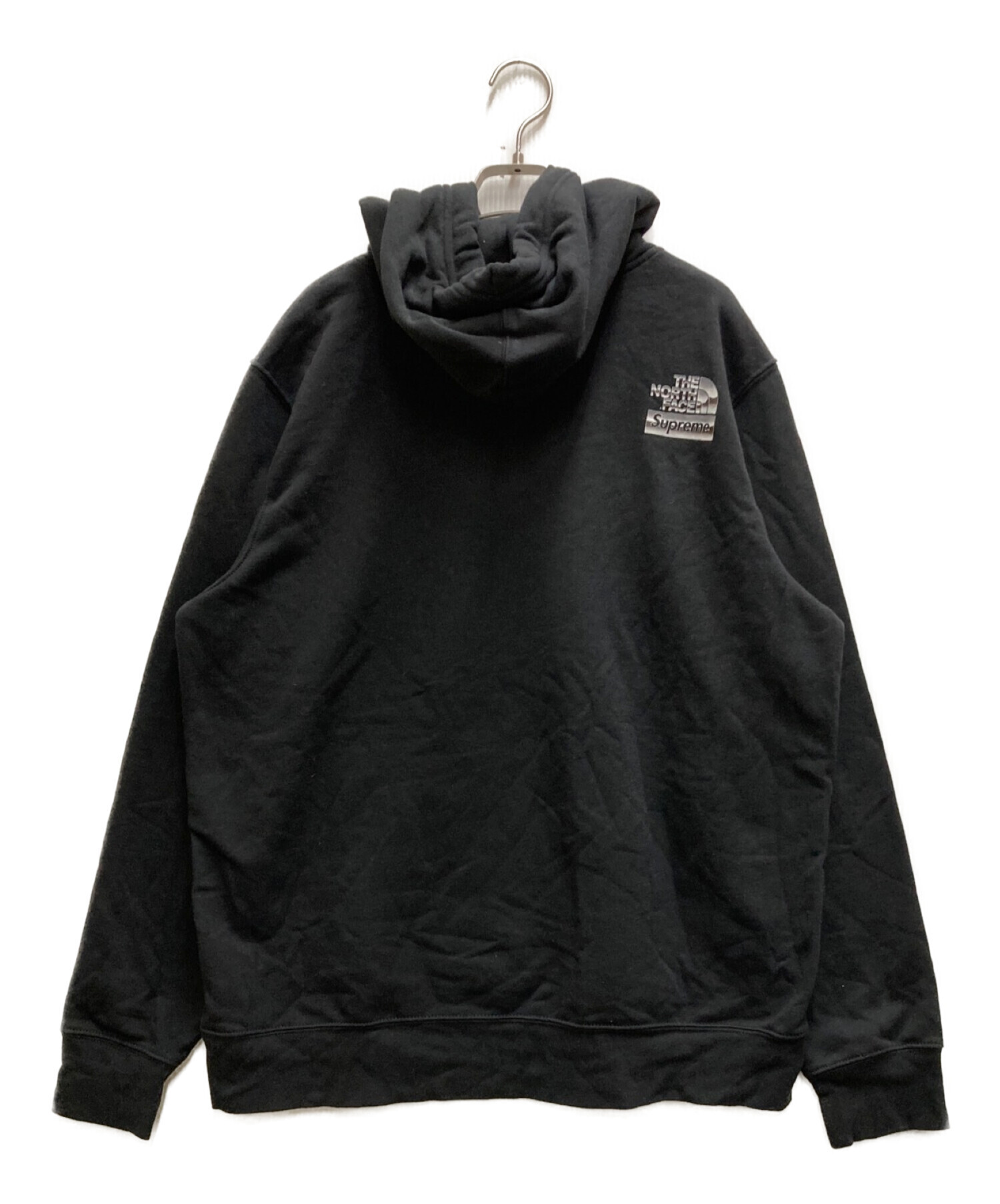 中古・古着通販】SUPREME (シュプリーム) THE NORTH FACE (ザ ノース フェイス) Metallic Logo Hooded  Sweatshirt ブラック サイズ:Ⅼ｜ブランド・古着通販 トレファク公式【TREFAC FASHION】スマホサイト