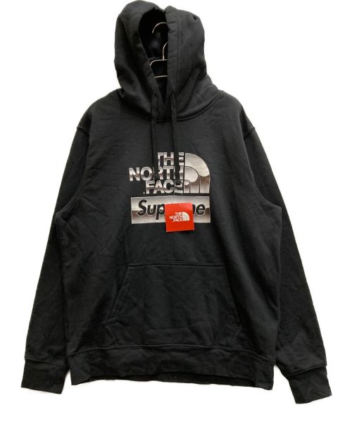 中古・古着通販】SUPREME (シュプリーム) THE NORTH FACE (ザ ノース フェイス) Metallic Logo Hooded  Sweatshirt ブラック サイズ:Ⅼ｜ブランド・古着通販 トレファク公式【TREFAC FASHION】スマホサイト