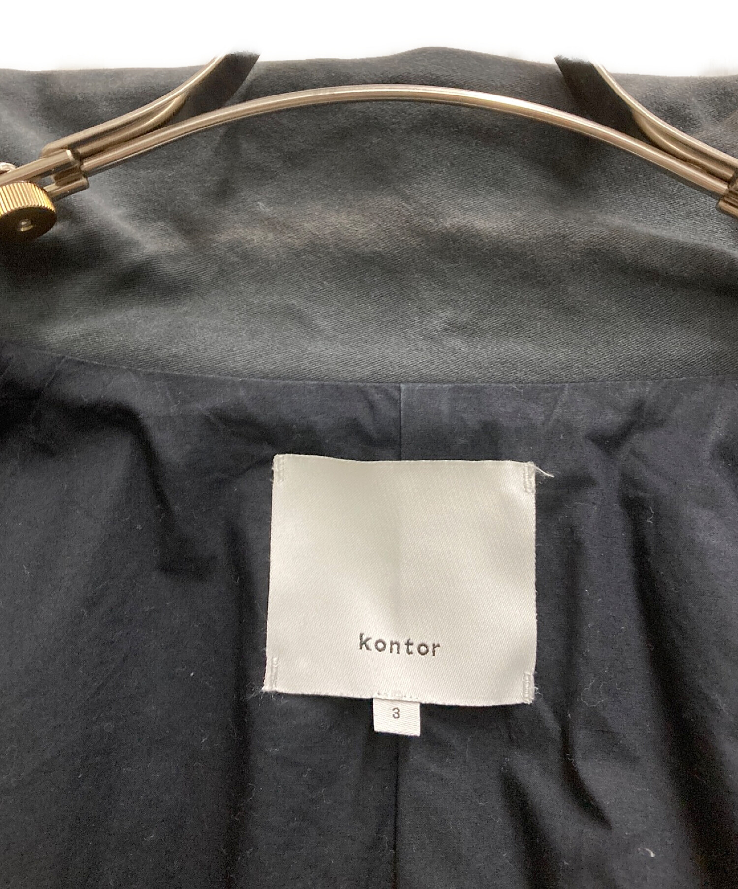 中古・古着通販】kontor (コントール) BIG POCKET COAT ダークグリーン