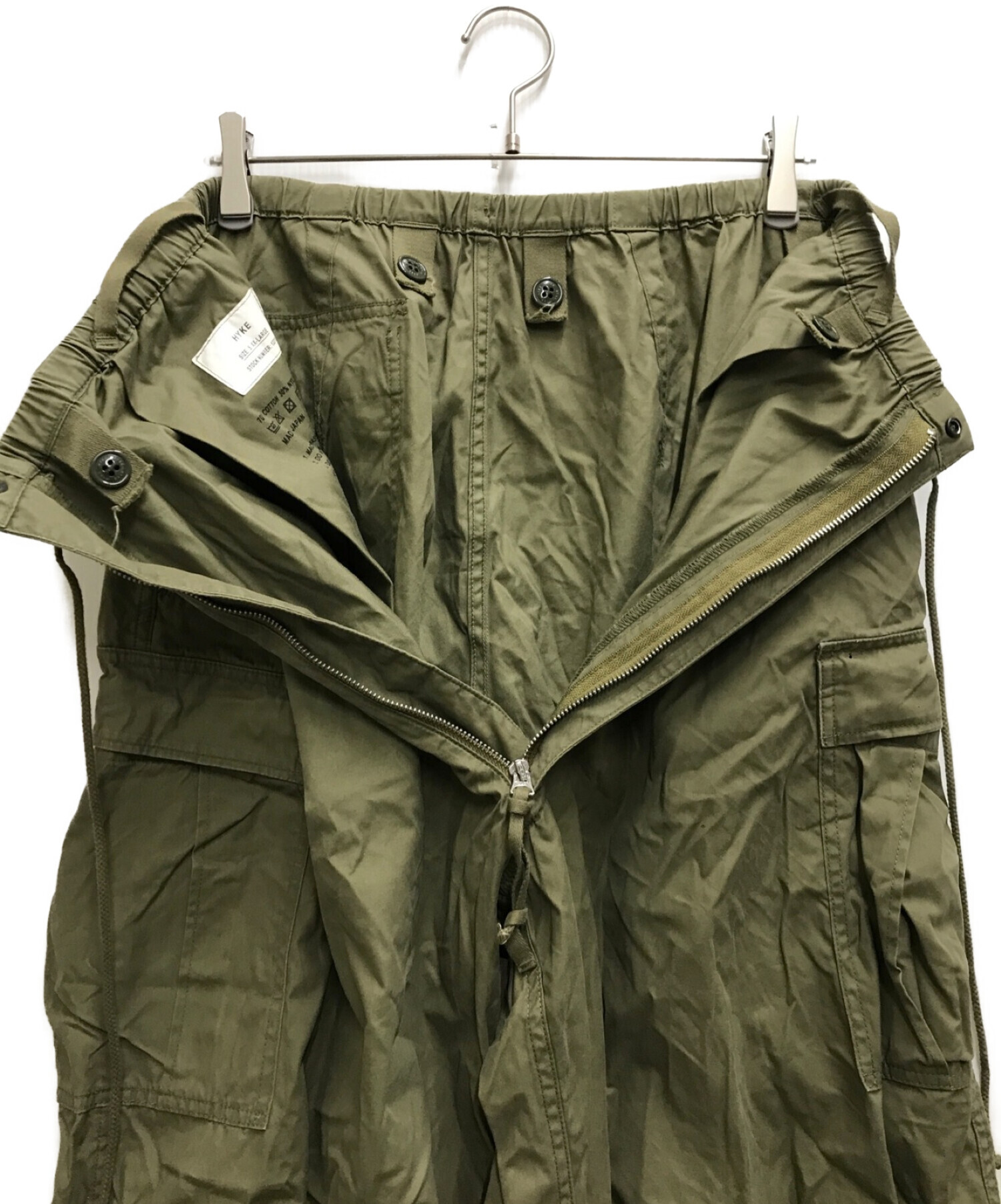 中古・古着通販】HYKE (ハイク) M-51 TYPE SHELL PANTS グリーン サイズ:5｜ブランド・古着通販  トレファク公式【TREFAC FASHION】スマホサイト