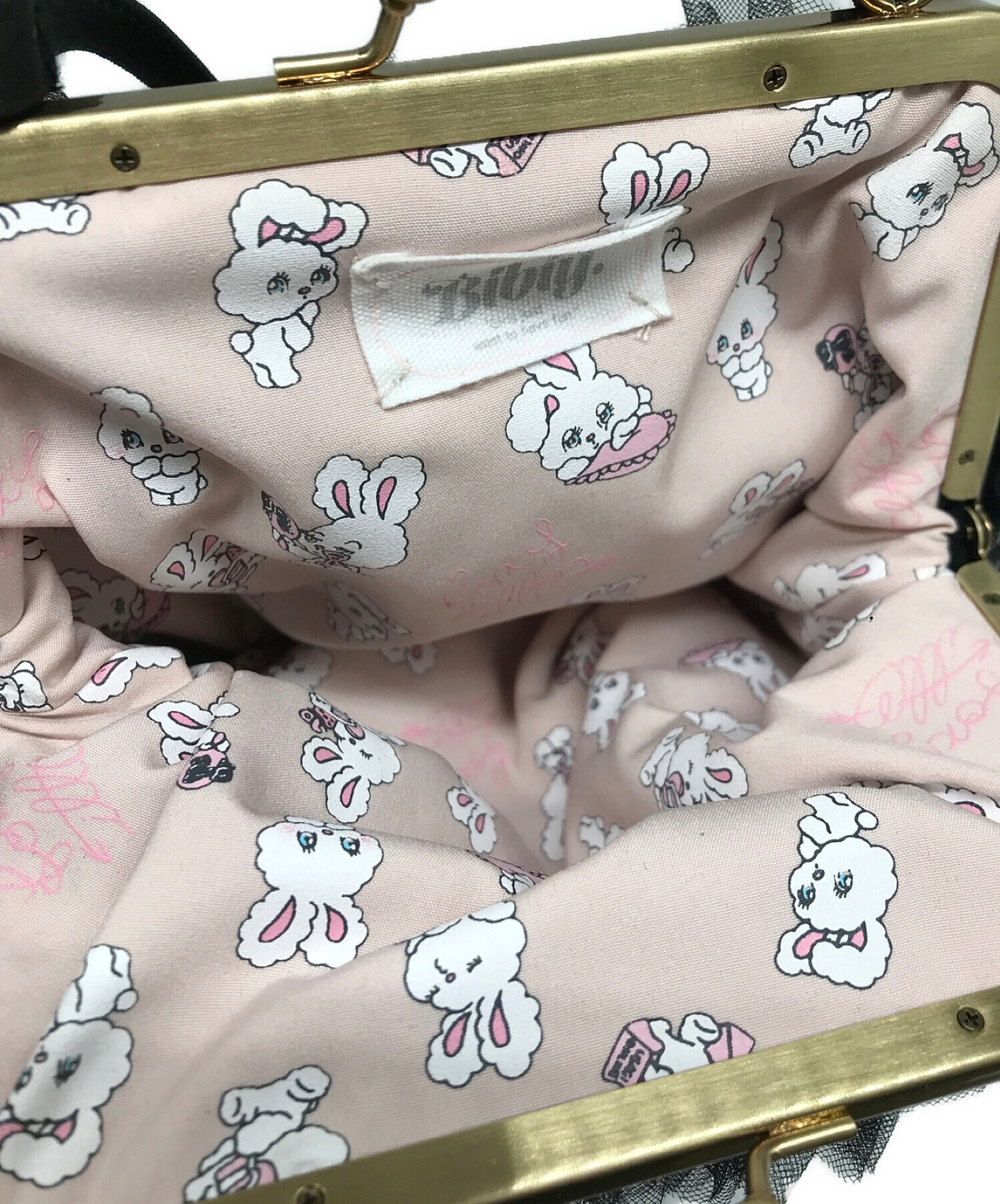 中古・古着通販】bibiy (ビビィ) usagi ODETTE TULLE BAG ブラック