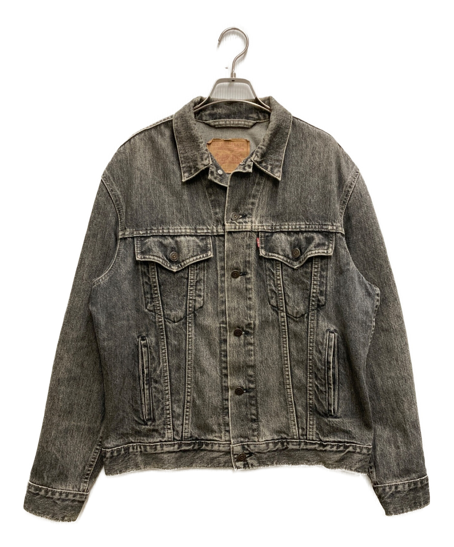 中古・古着通販】LEVI'S (リーバイス) デニムジャケット ブラック