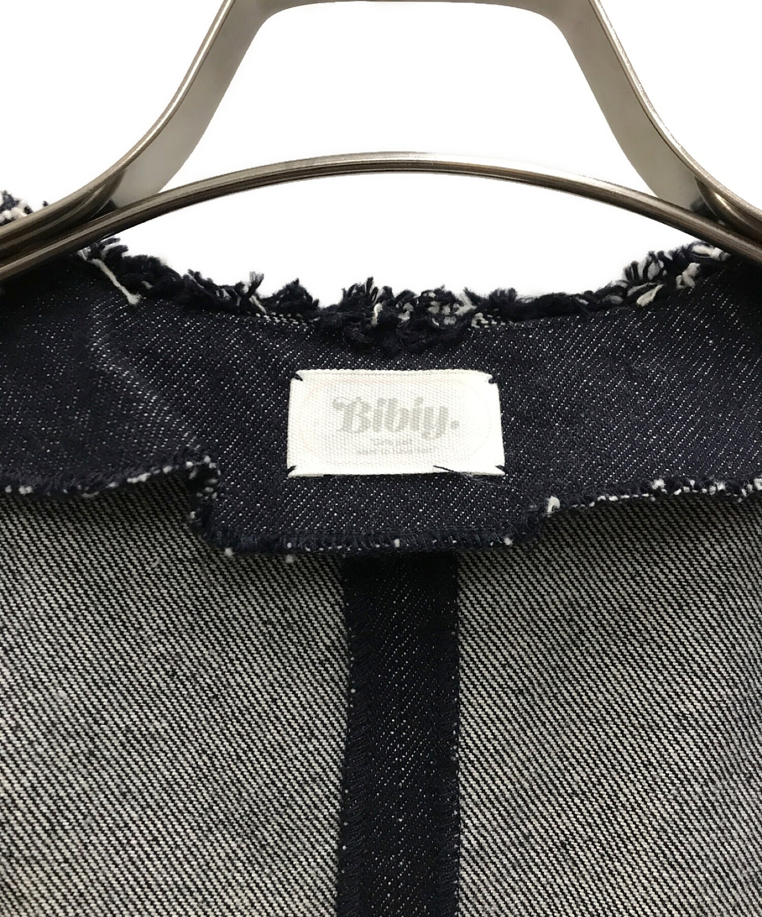 bibiy (ビビィ) MATHILDA PEPURAMU DENIM VEST インディゴ サイズ:FREE