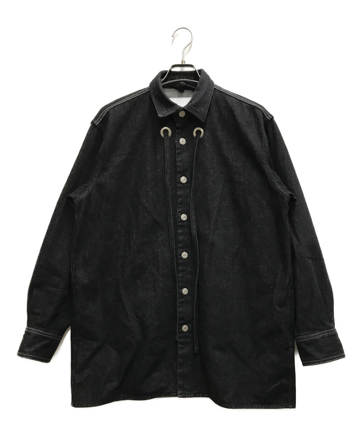 中古・古着通販】kudos (クードス) BIG DENIM SHIRT JACKET ブラック