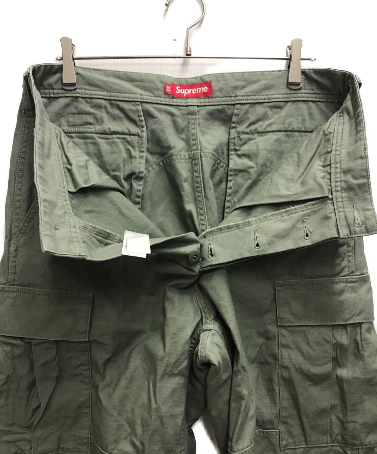 supreme cargo pants Olive Green - パンツ