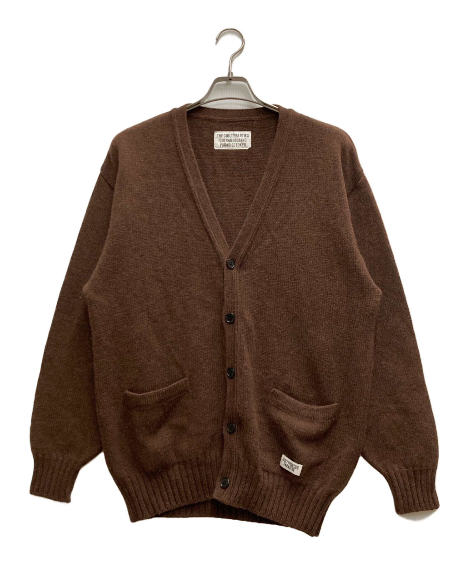 中古・古着通販】WACKO MARIA (ワコマリア) CLASSIC CARDIGAN ブラウン サイズ:Ⅿ｜ブランド・古着通販  トレファク公式【TREFAC FASHION】スマホサイト