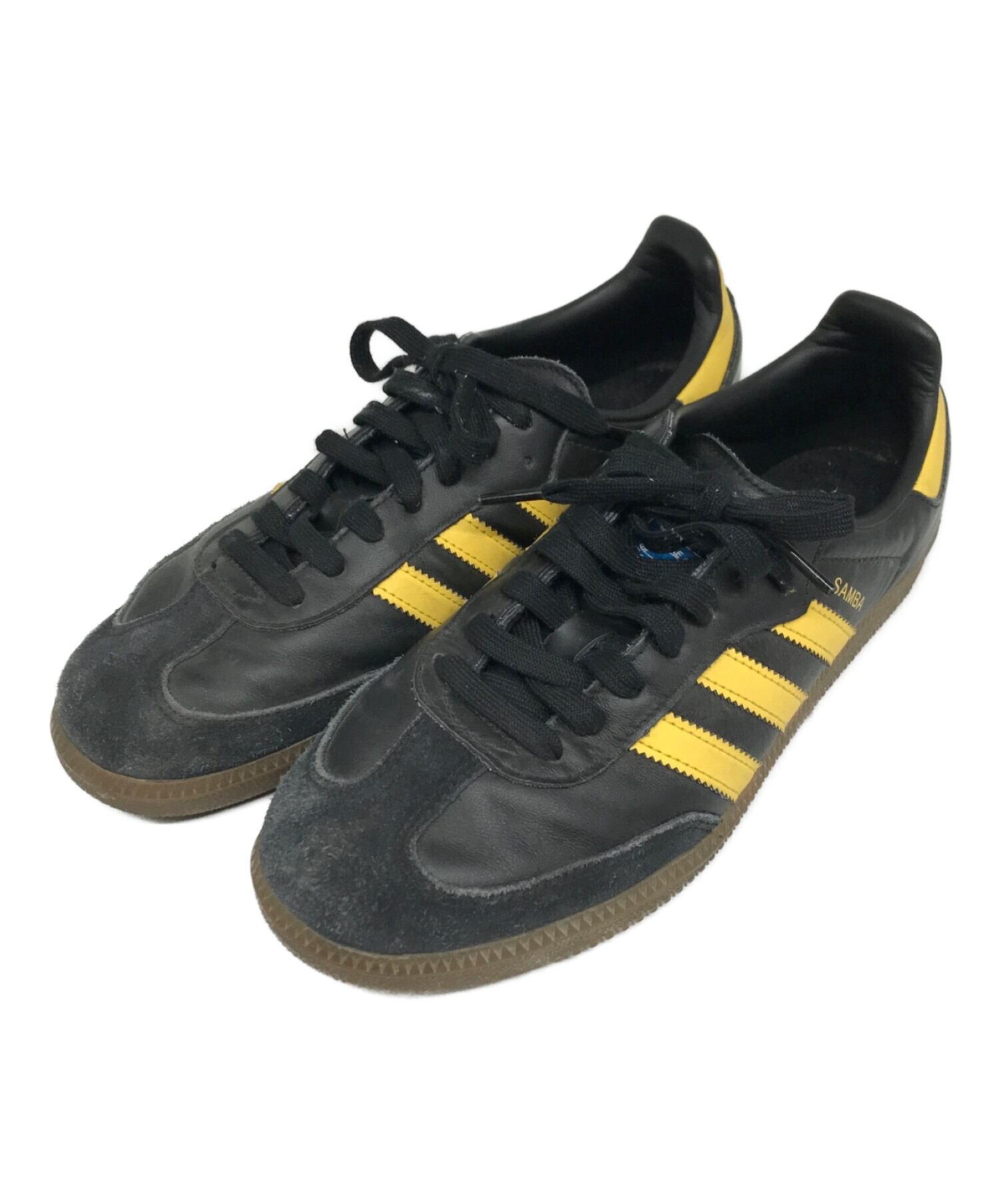 中古・古着通販】adidas (アディダス) SAMBA OG CORE BLACK/EQT YELLOW