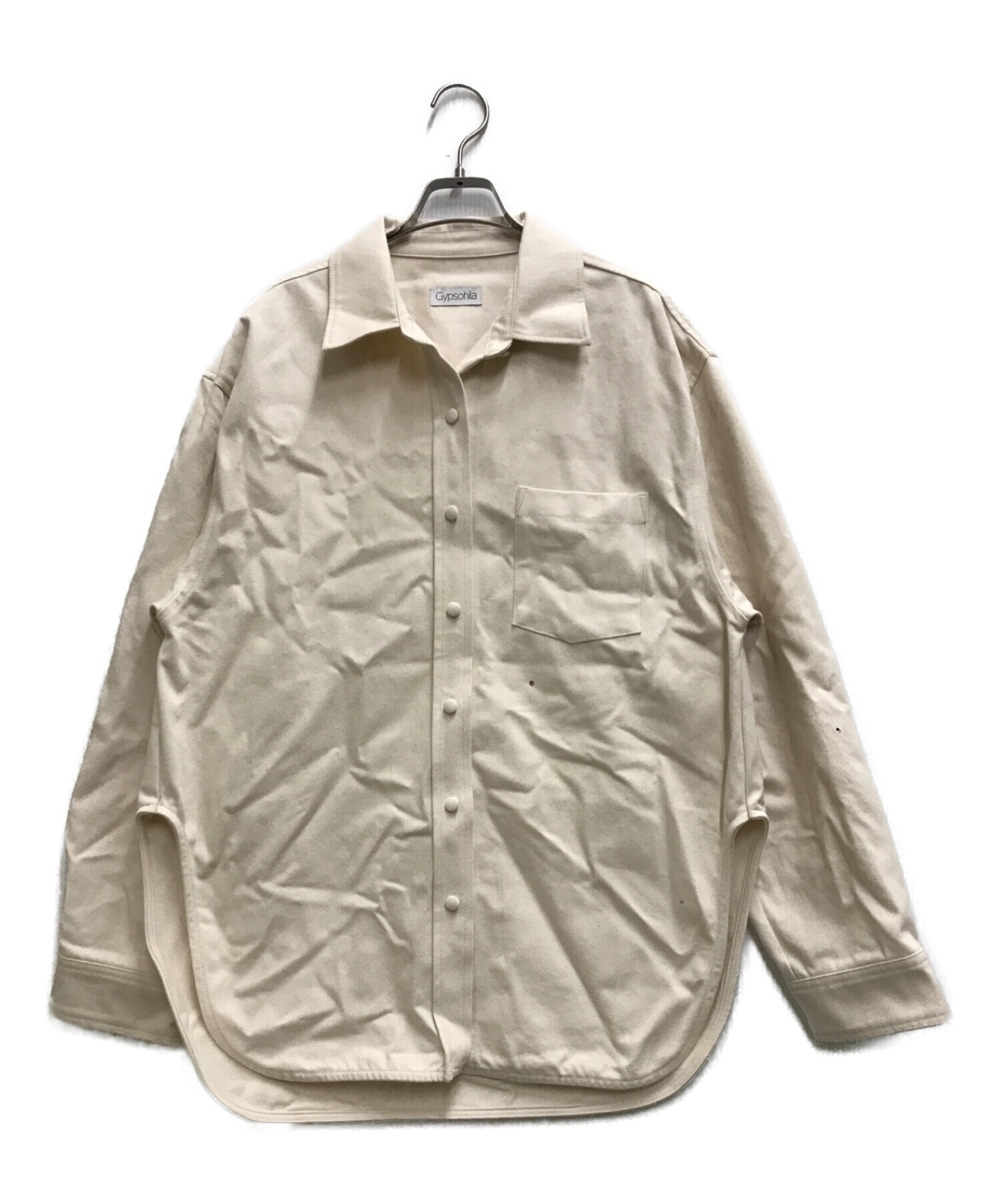 中古・古着通販】Gypsohila (ジプソフィア) Oversized Denim Shirt ホワイト サイズ:FREE｜ブランド・古着通販  トレファク公式【TREFAC FASHION】スマホサイト