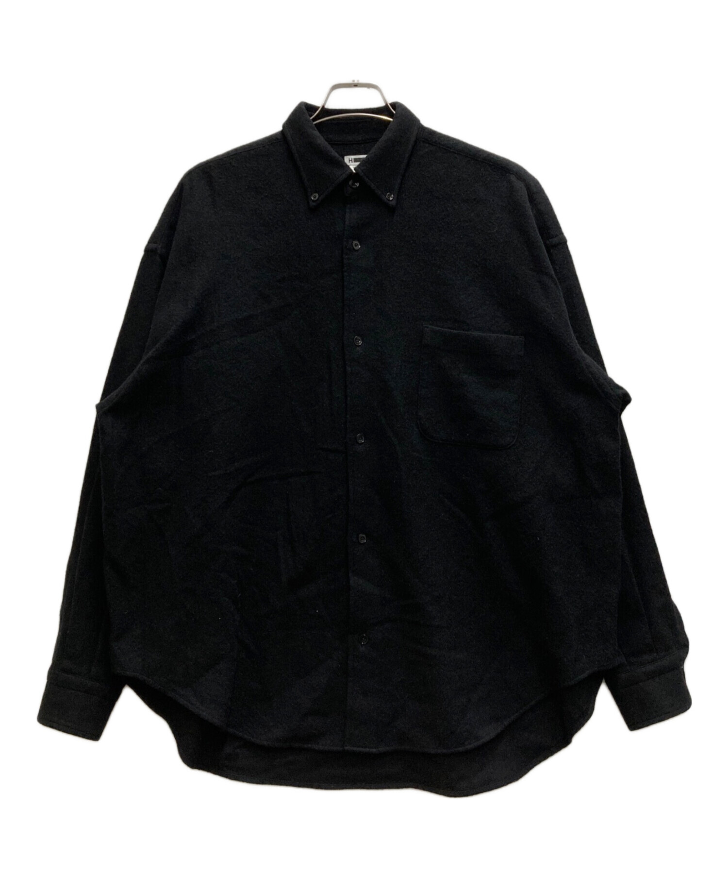 中古・古着通販】H BEAUTY&YOUTH (エイチ ビューティー&ユース) BIG BD SHIRT ブラック サイズ:Ⅿ｜ブランド・古着通販  トレファク公式【TREFAC FASHION】スマホサイト