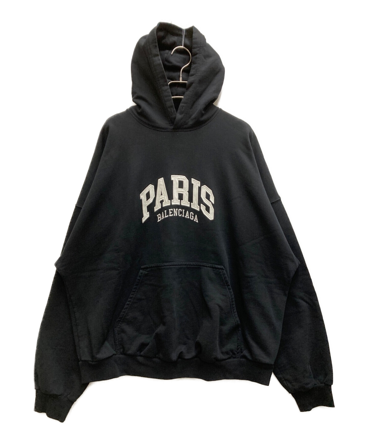 BALENCIAGA (バレンシアガ) Cities Paris Hoodie ブラック サイズ:Ⅼ