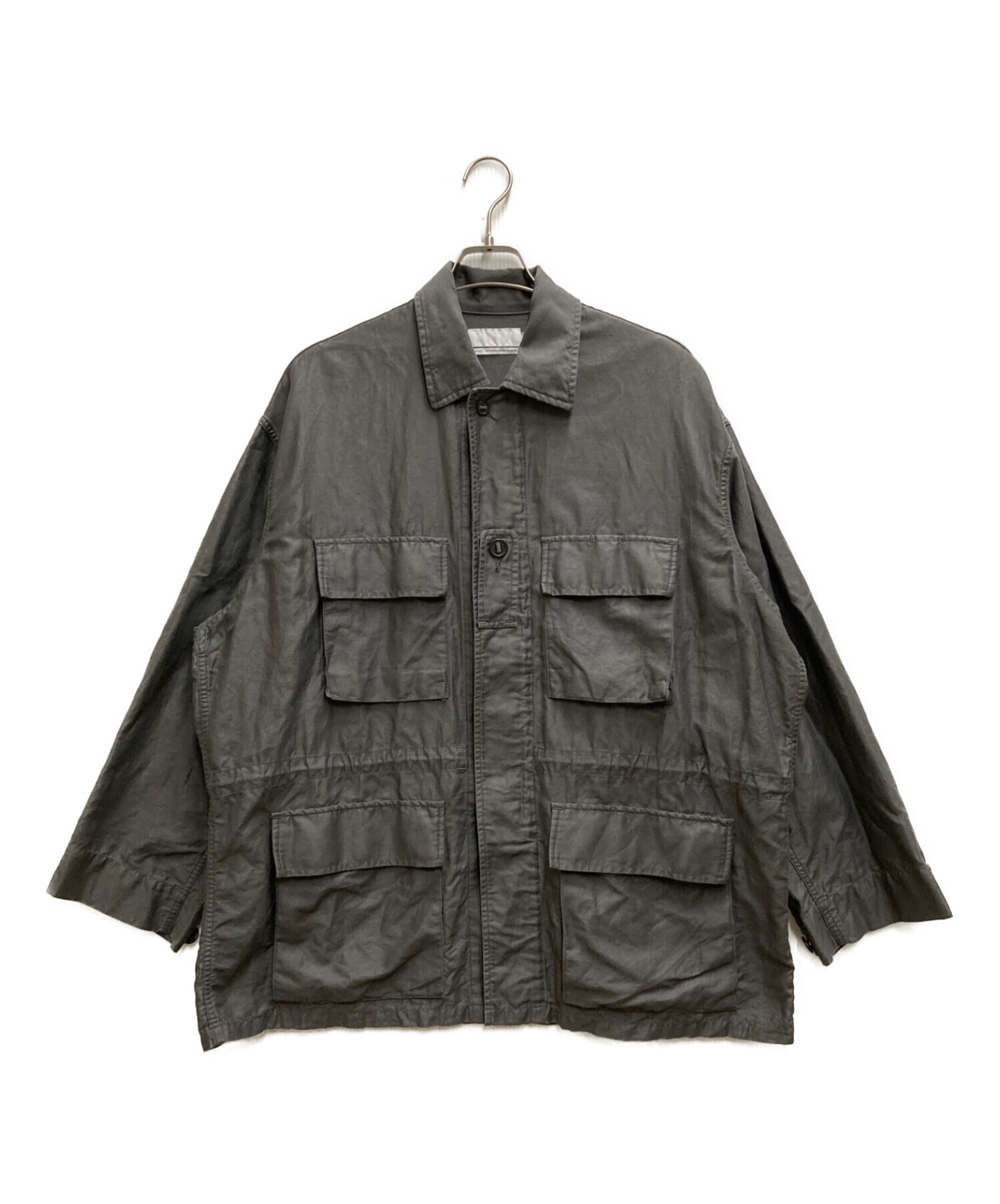 Graphpaper (グラフペーパー) Cotton Linen Moleskin Millitary Jacket グレー