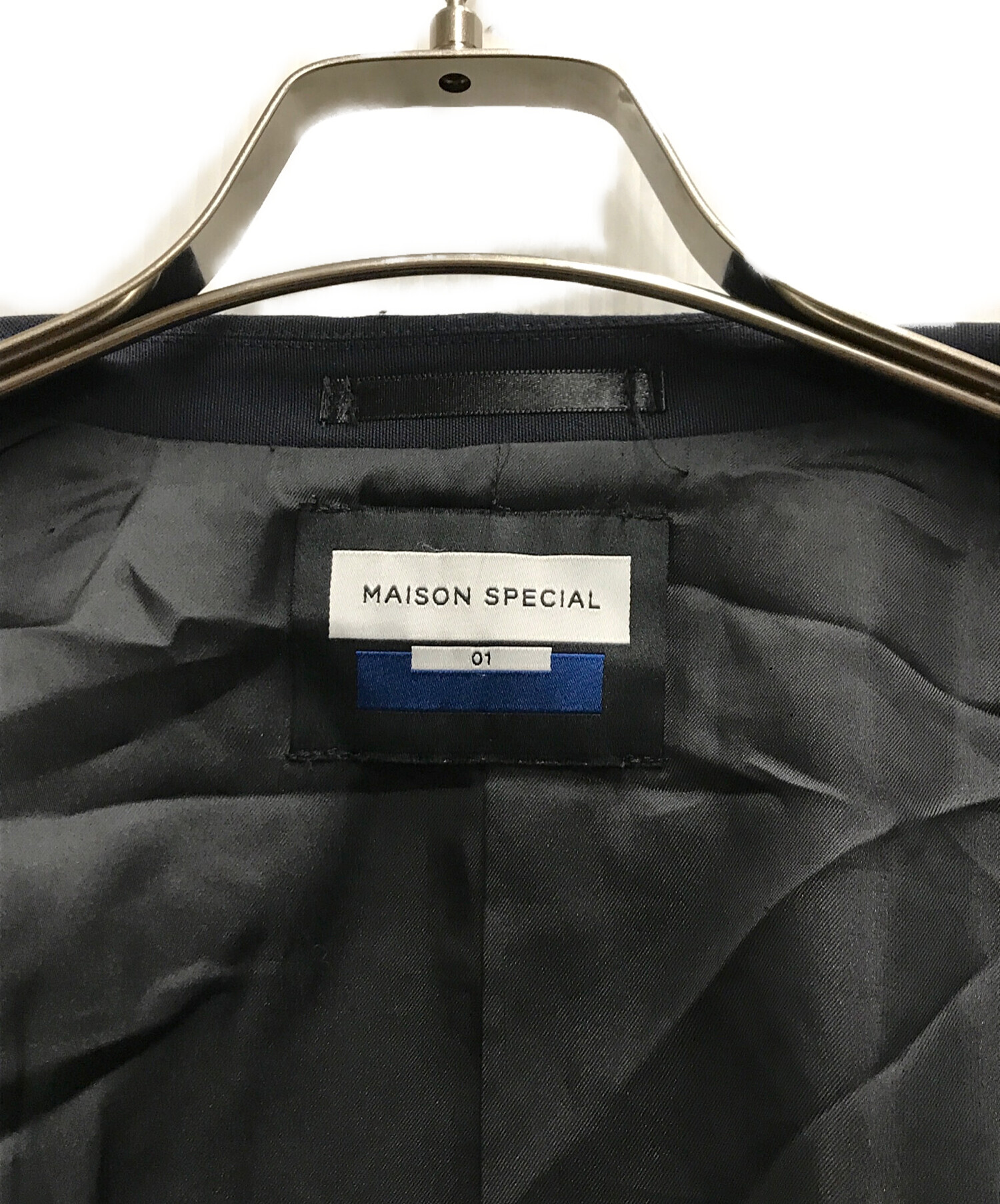 中古・古着通販】MAISON SPECIAL (メゾンスペシャル) CORDURA ダブルブレザー ネイビー サイズ:01｜ブランド・古着通販  トレファク公式【TREFAC FASHION】スマホサイト