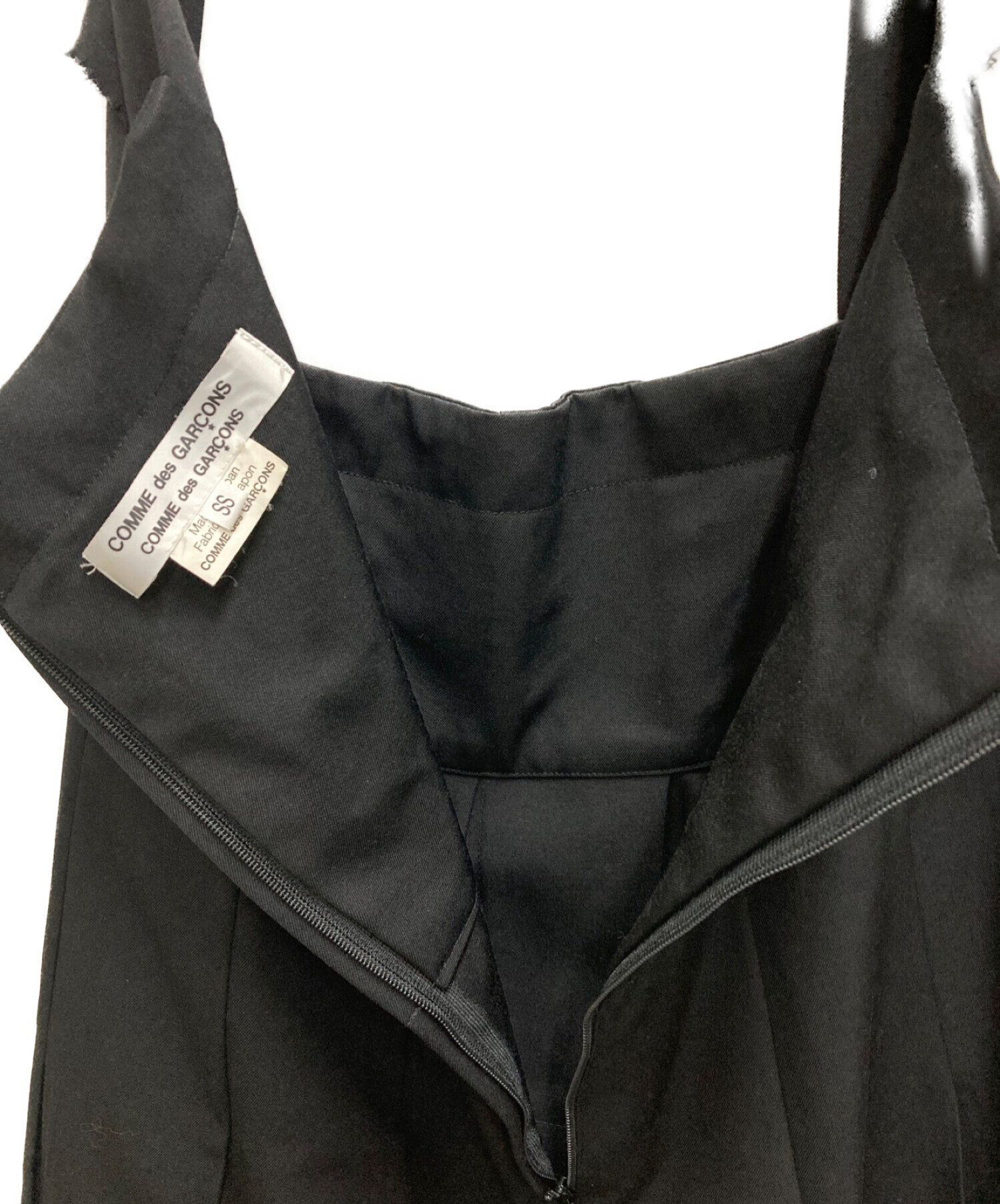 中古・古着通販】COMME des GARCONS COMME des GARCONS (コムデギャルソン コムデギャルソン)  ウールギャバホルターネックワンピース ブラック サイズ:XS｜ブランド・古着通販 トレファク公式【TREFAC FASHION】スマホサイト