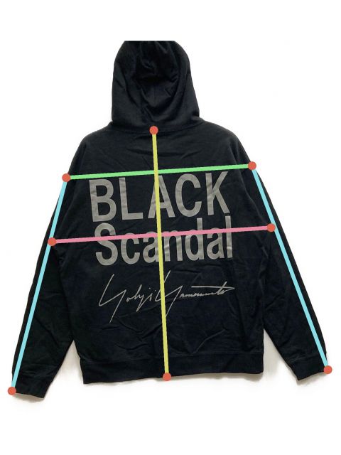 中古・古着通販】BLACK Scandal Yohji Yamamoto (ブラックスキャンダルヨウジヤマモト) Peace After  バックロゴフード刺繍プルオーバーパーカー ブラック サイズ:3｜ブランド・古着通販 トレファク公式【TREFAC FASHION】スマホサイト