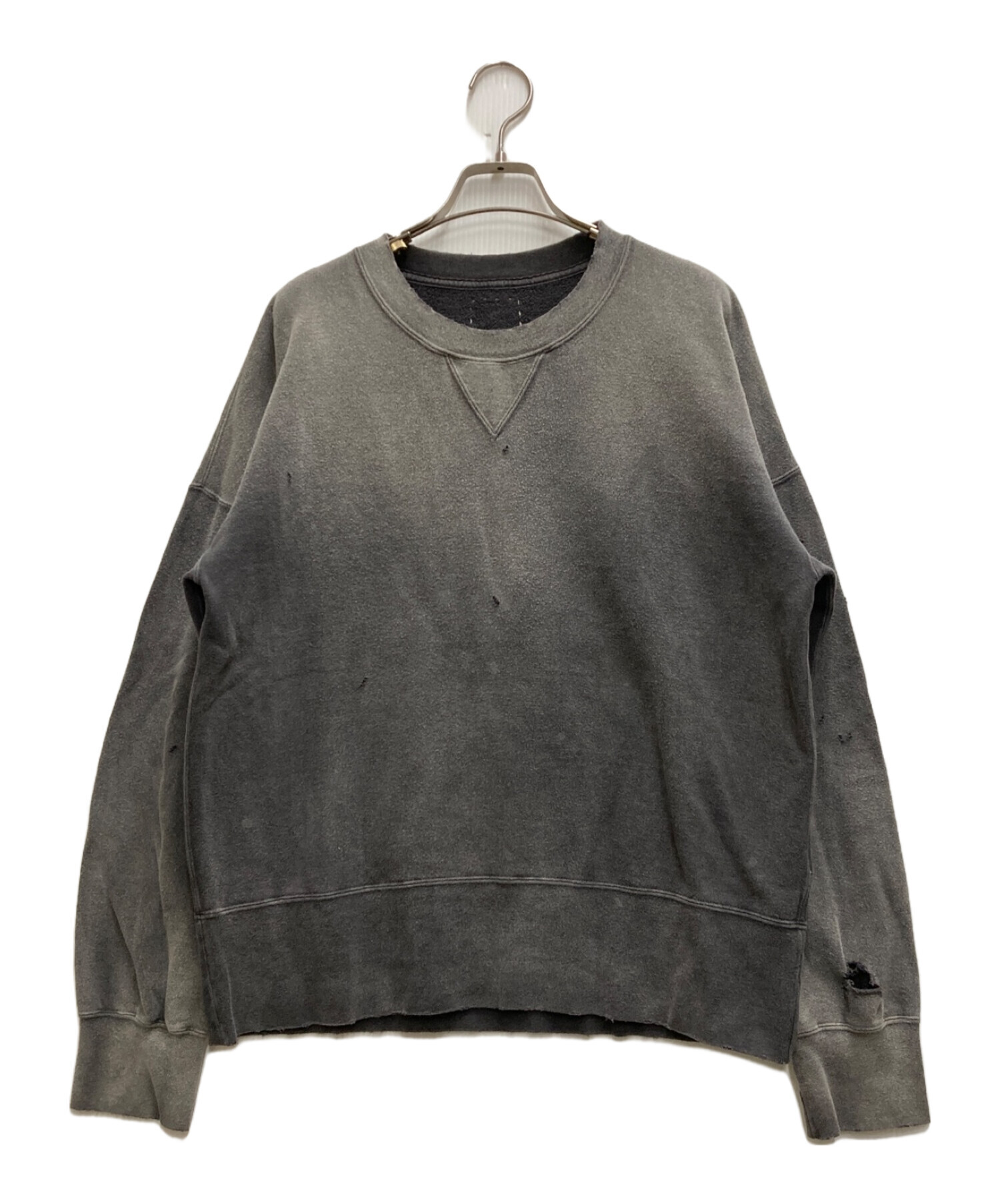 VISVIM (ビズビム) COURT SWEAT L／S CRASH グレー サイズ:3