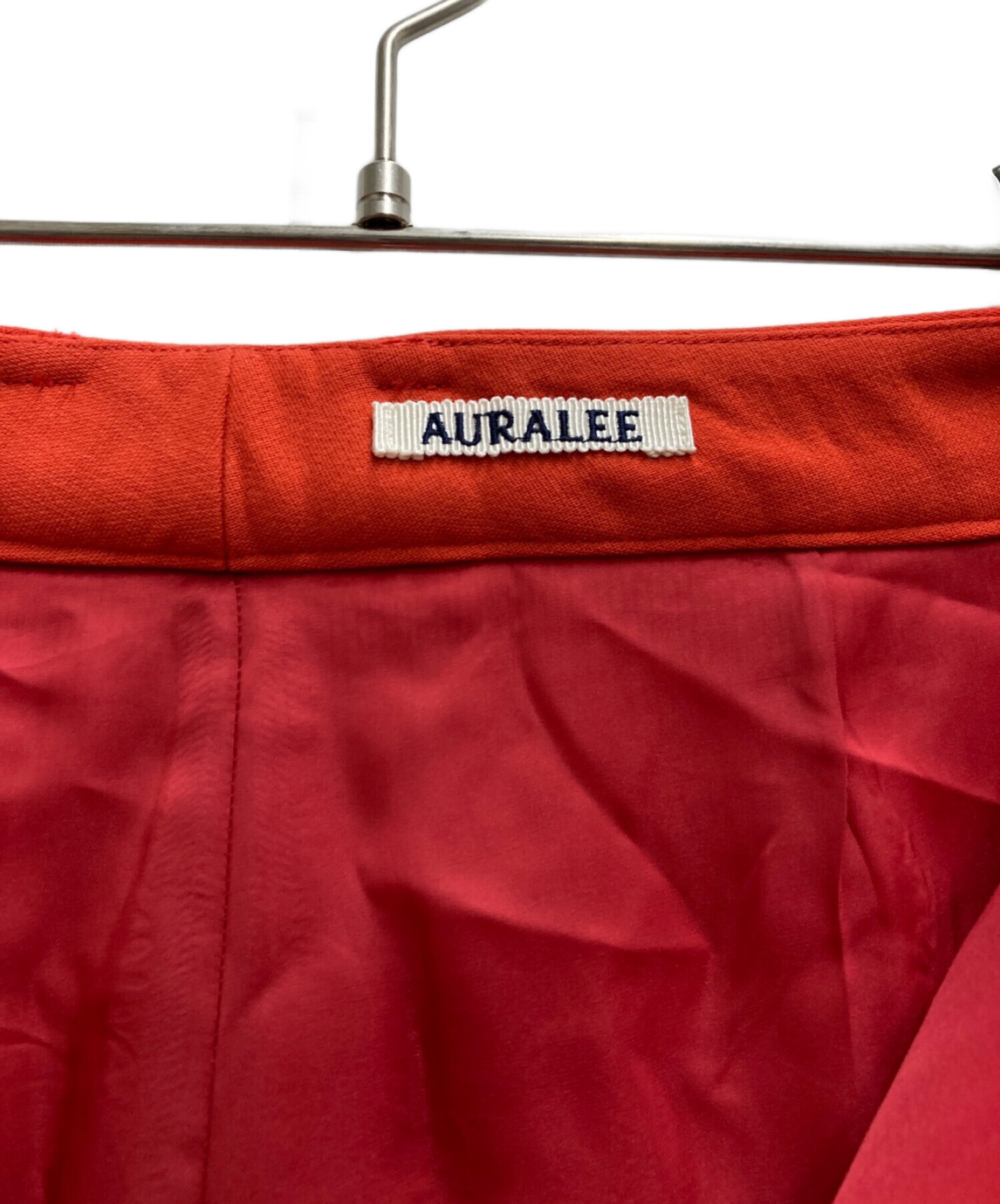 中古・古着通販】AURALEE (オーラリー) TENSE WOOL DOUBLE CLOTH SLACKS レッド｜ブランド・古着通販  トレファク公式【TREFAC FASHION】スマホサイト