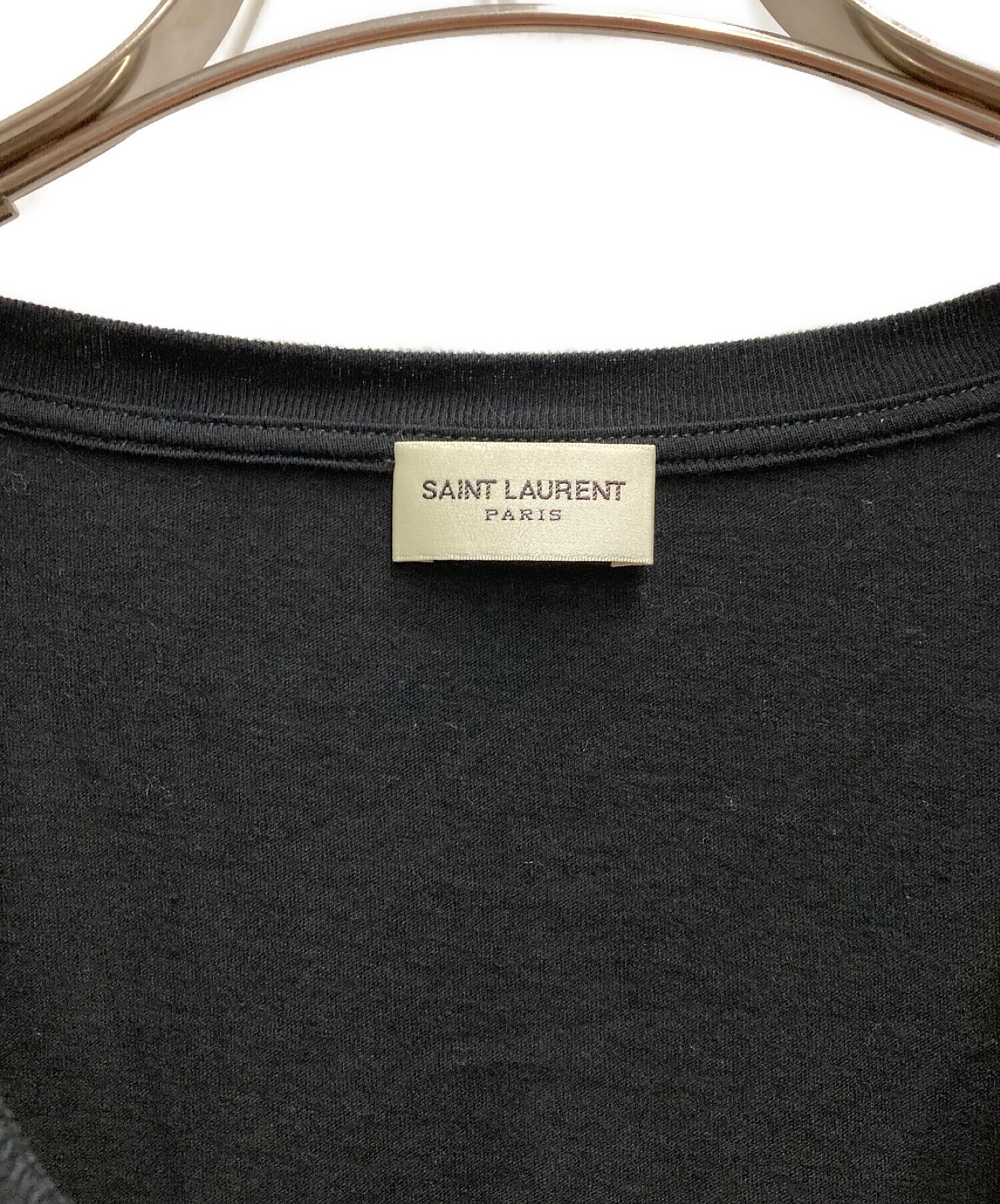 Saint Laurent Paris (サンローランパリ) パームツリーTシャツ ブラック サイズ:Ⅼ