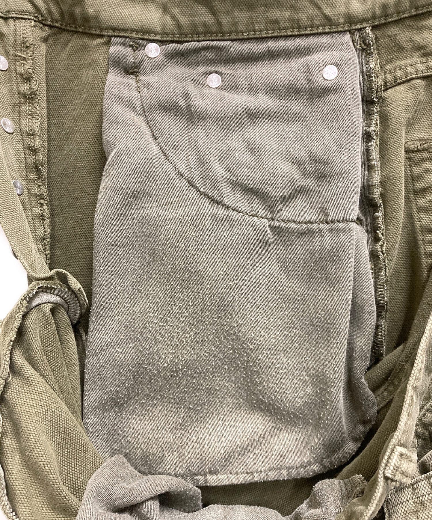 stussy (ステューシー) BIG OL' JEAN WASHED CANVAS グリーン サイズ:32