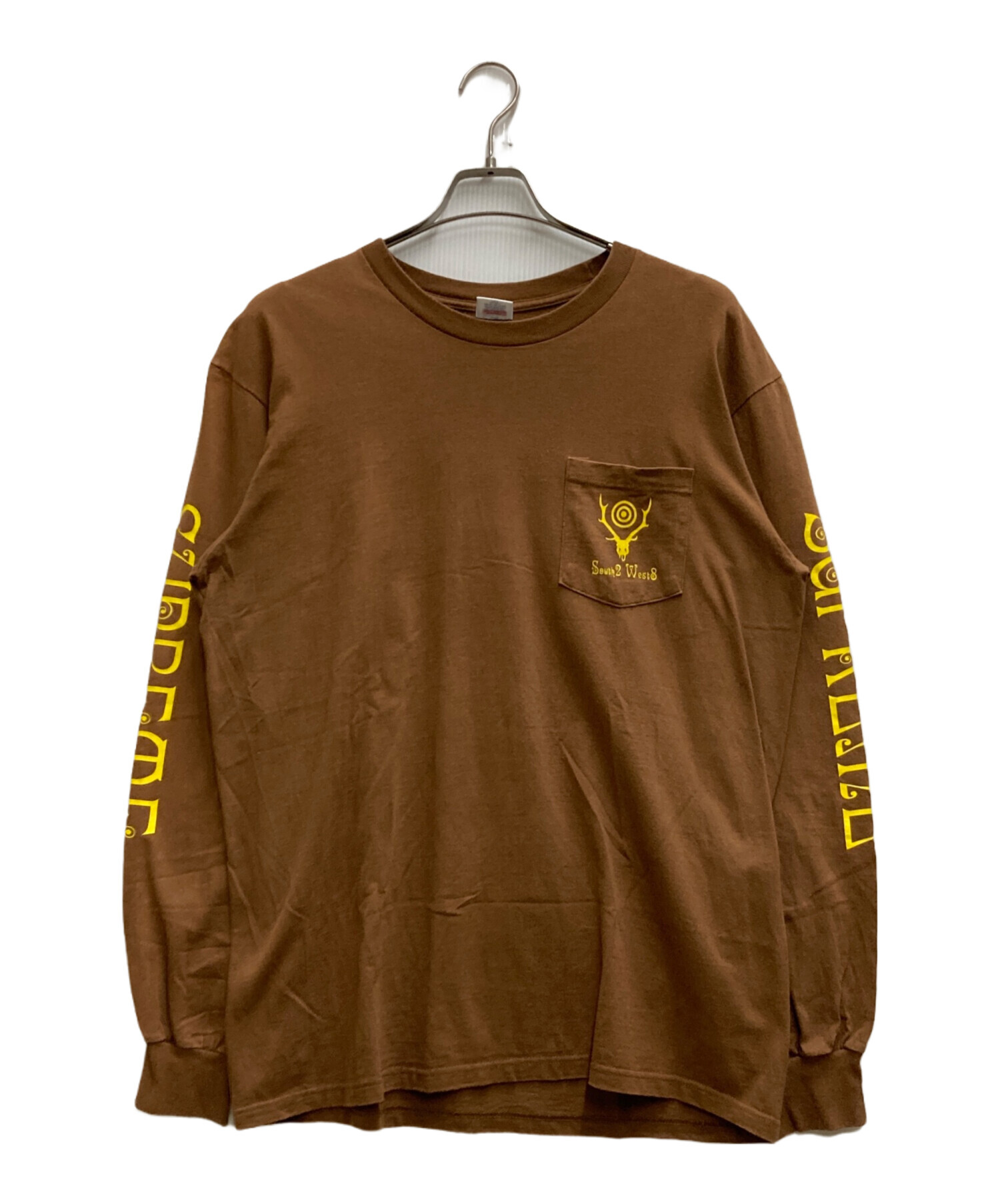 中古・古着通販】SUPREME (シュプリーム) South2 West8 (サウスツー ウエストエイト) L/S Pocket Tee ブラウン  サイズ:Ⅼ｜ブランド・古着通販 トレファク公式【TREFAC FASHION】スマホサイト