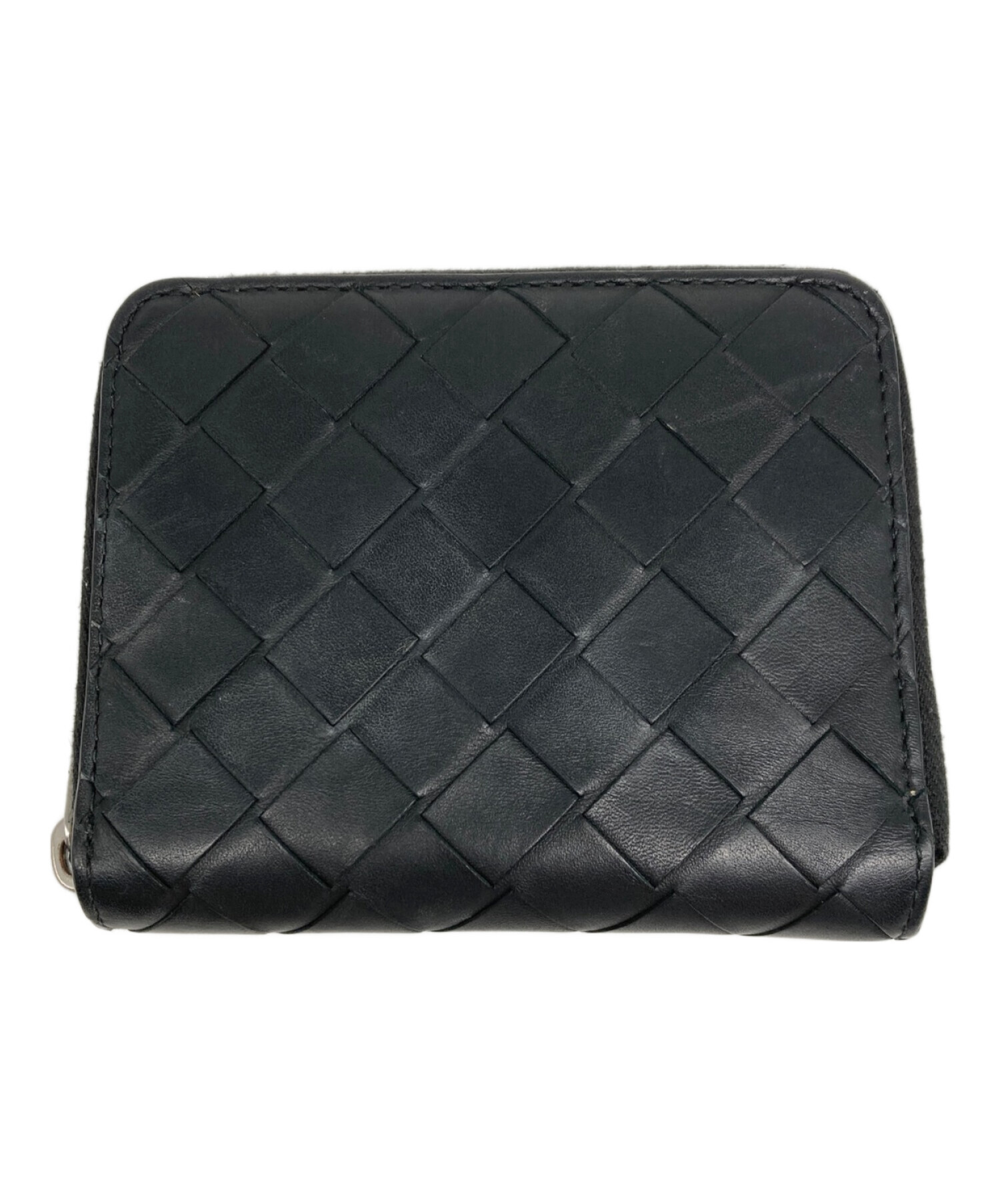 中古・古着通販】BOTTEGA VENETA (ボッテガベネタ) イントレコンパクトウォレット ブラック｜ブランド・古着通販  トレファク公式【TREFAC FASHION】スマホサイト