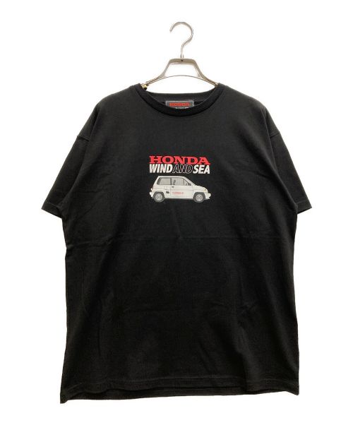 【中古・古着通販】WIND AND SEA (ウィンダンシー) HONDA (ホンダ) プリントTシャツ ブラック サイズ:S｜ブランド・古着通販  トレファク公式【TREFAC FASHION】スマホサイト