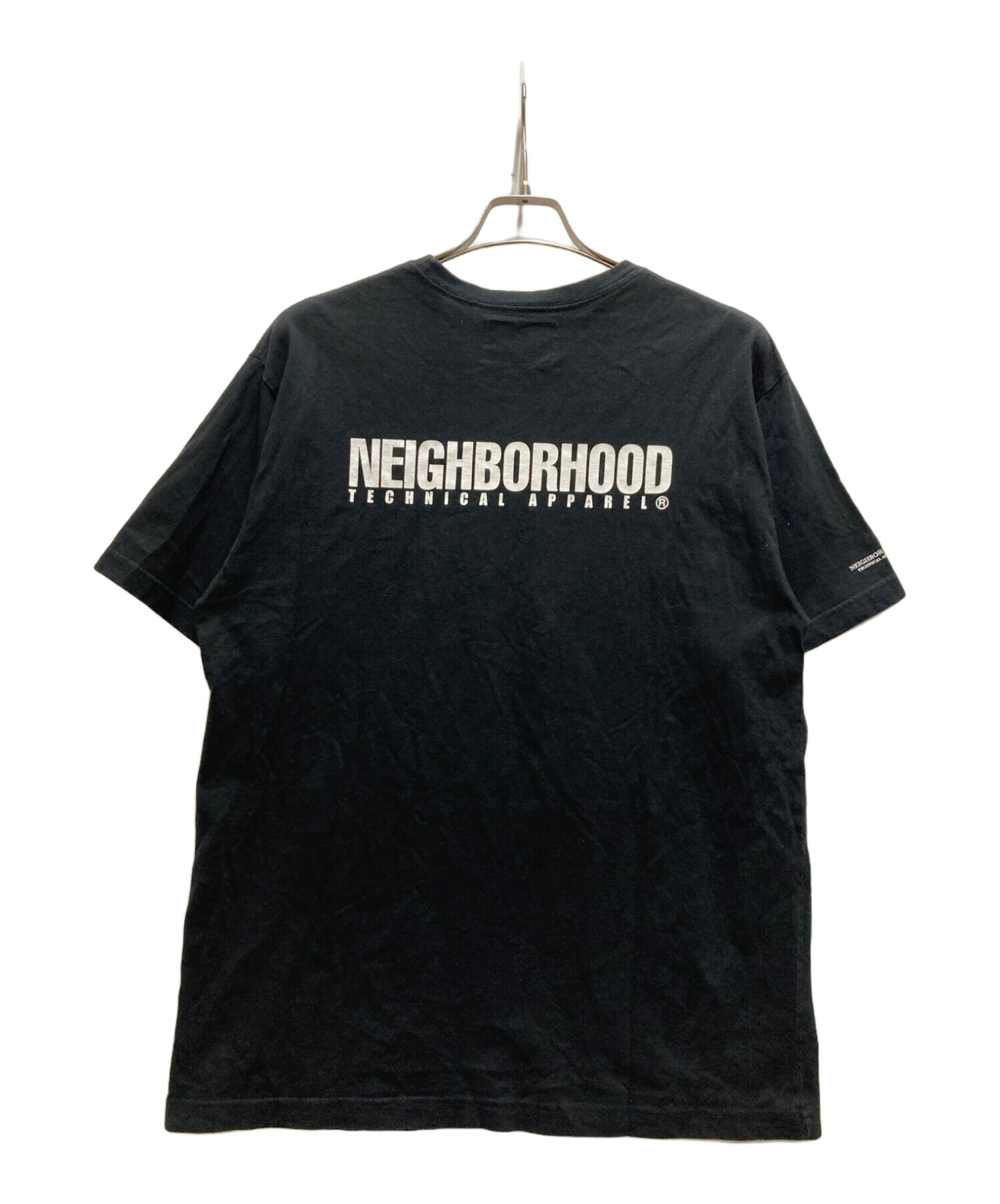 NEIGHBORHOOD (ネイバーフッド) プリントTシャツ ブラック サイズ:FREE