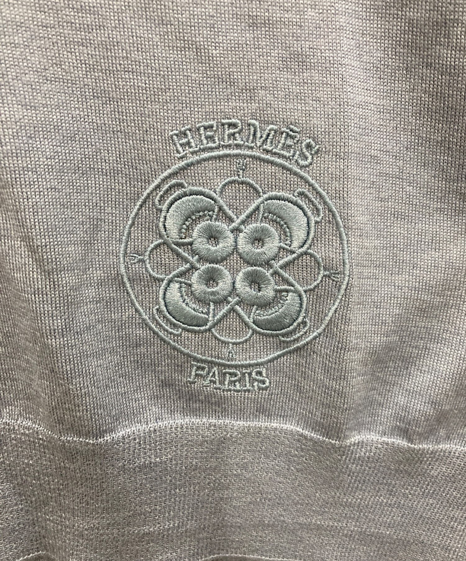 中古・古着通販】HERMES (エルメス) カシミヤシルクVネック刺繍ニットベスト ブルー サイズ:36｜ブランド・古着通販  トレファク公式【TREFAC FASHION】スマホサイト