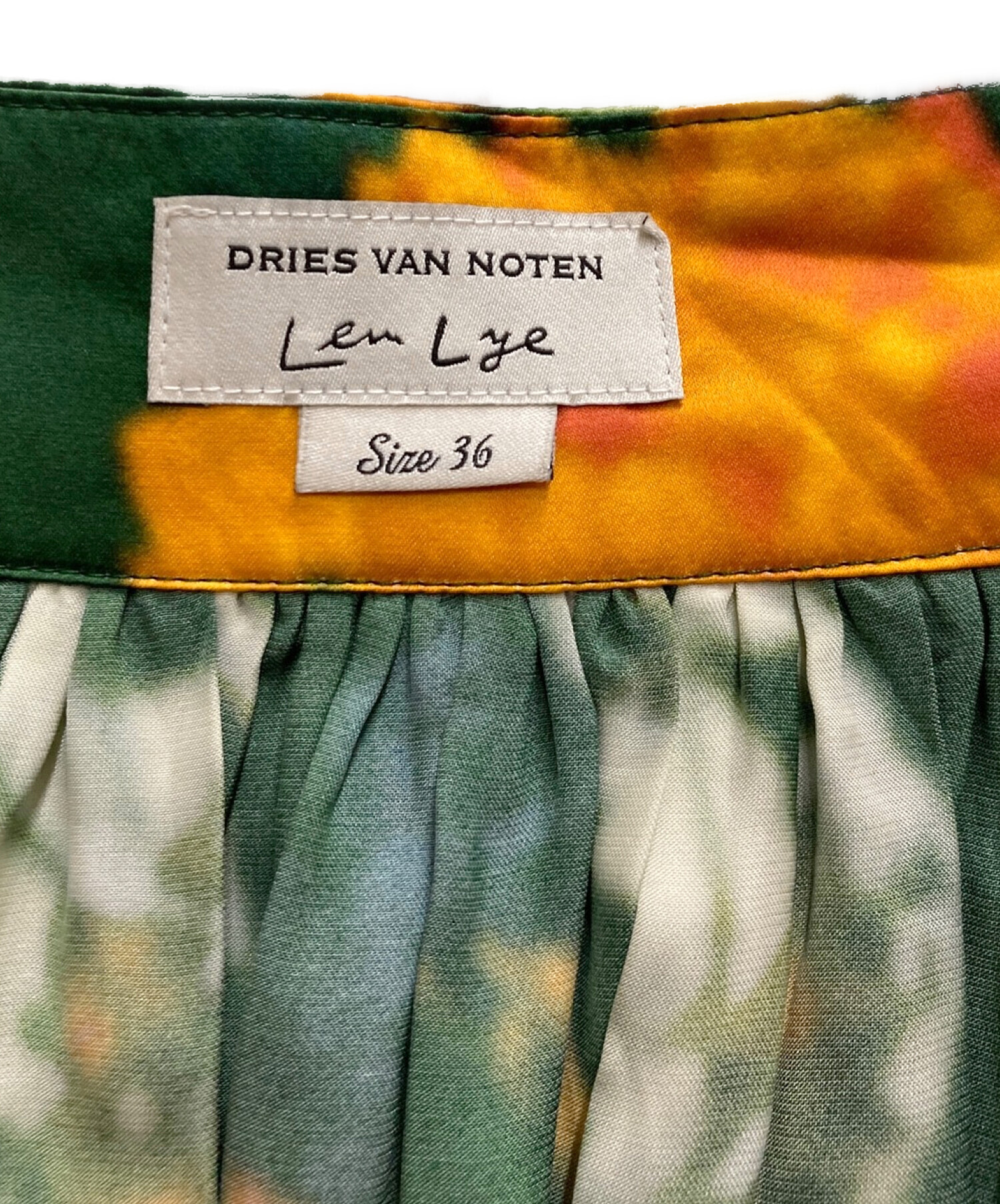 中古・古着通販】DRIES VAN NOTEN (ドリスヴァンノッテン) LEN LYE (レン・ライ) ボタニカルフラワーロングスカート グリーン  サイズ:36｜ブランド・古着通販 トレファク公式【TREFAC FASHION】スマホサイト