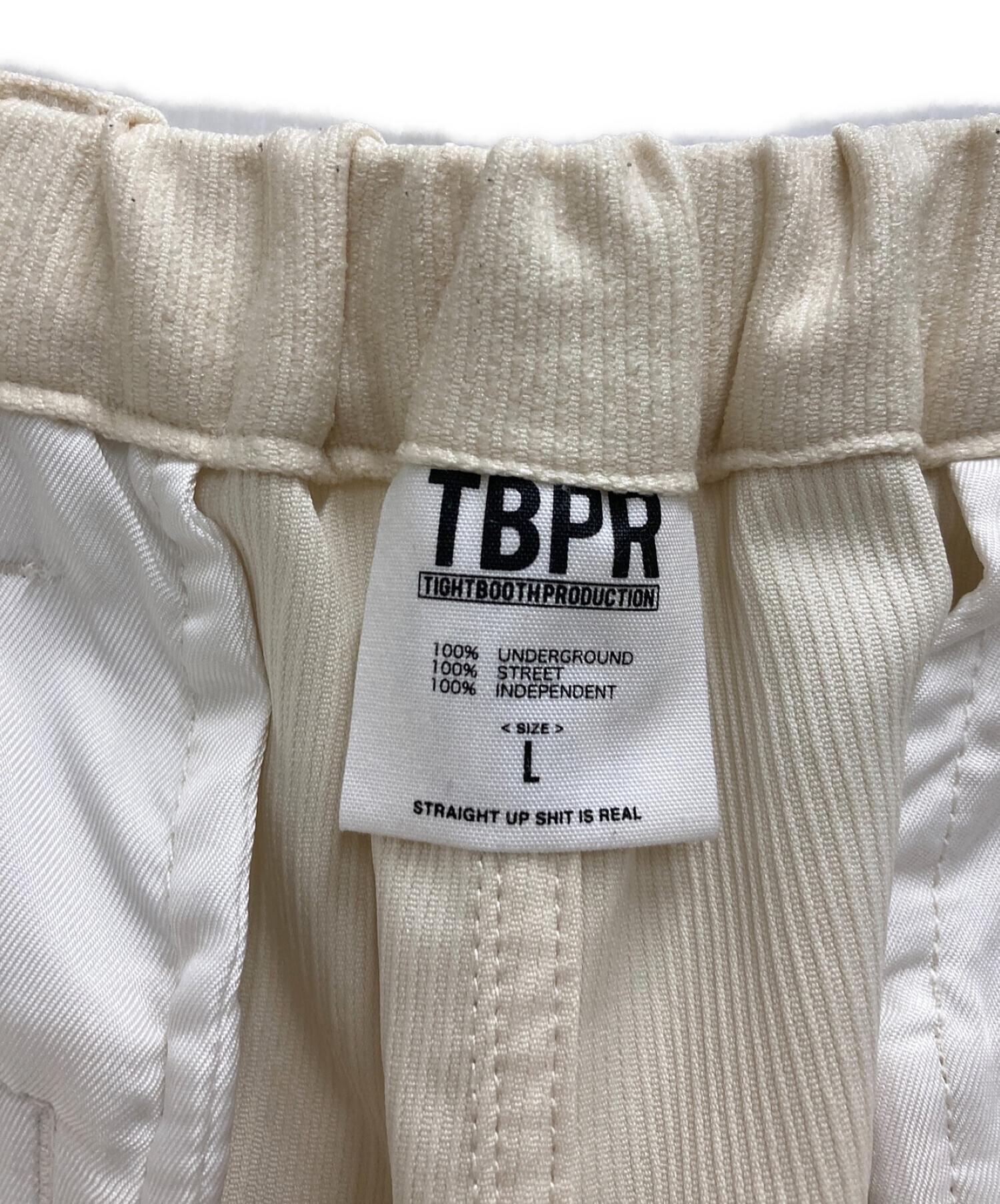 中古・古着通販】TIGHTBOOTH PRODUCTION (タイトブースプロダクション) PIQUE BIG SHORTS ベージュ  サイズ:Ⅼ｜ブランド・古着通販 トレファク公式【TREFAC FASHION】スマホサイト