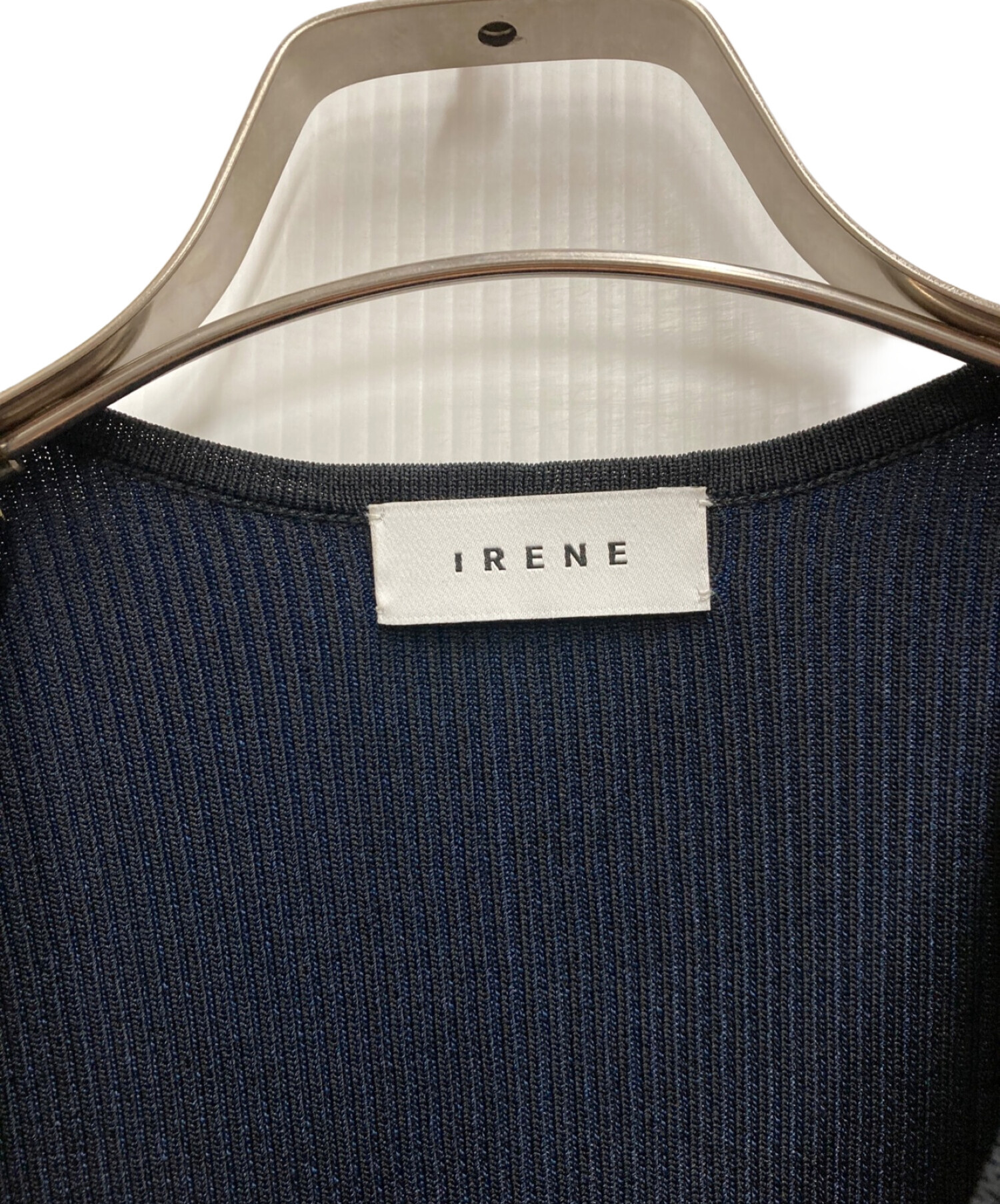 中古・古着通販】IRENE (アイレネ) Frilly Rib Pullover ネイビー サイズ:36｜ブランド・古着通販  トレファク公式【TREFAC FASHION】スマホサイト