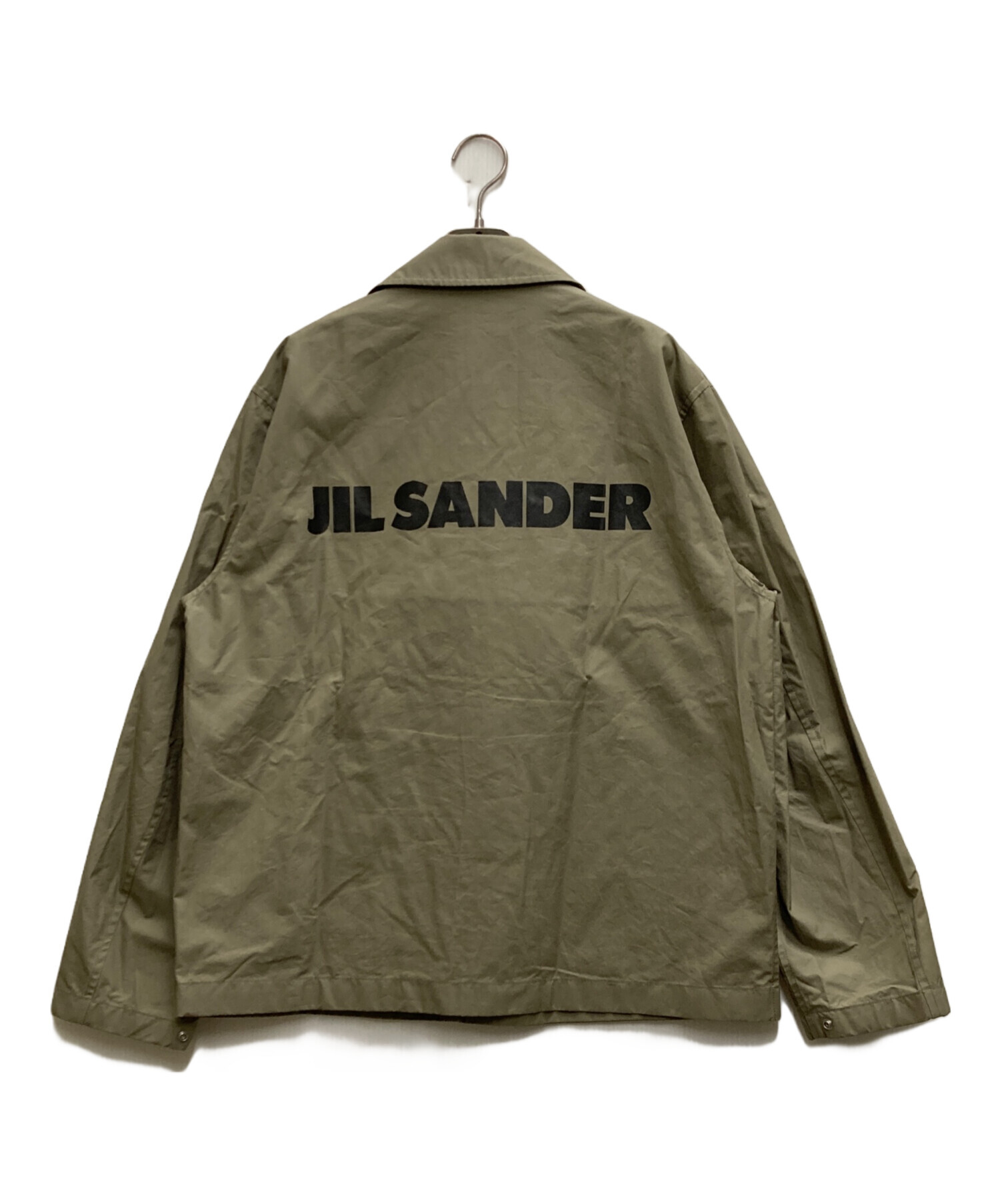 JIL SANDER (ジルサンダー) バックロゴコーチジャケット グリーン サイズ:44