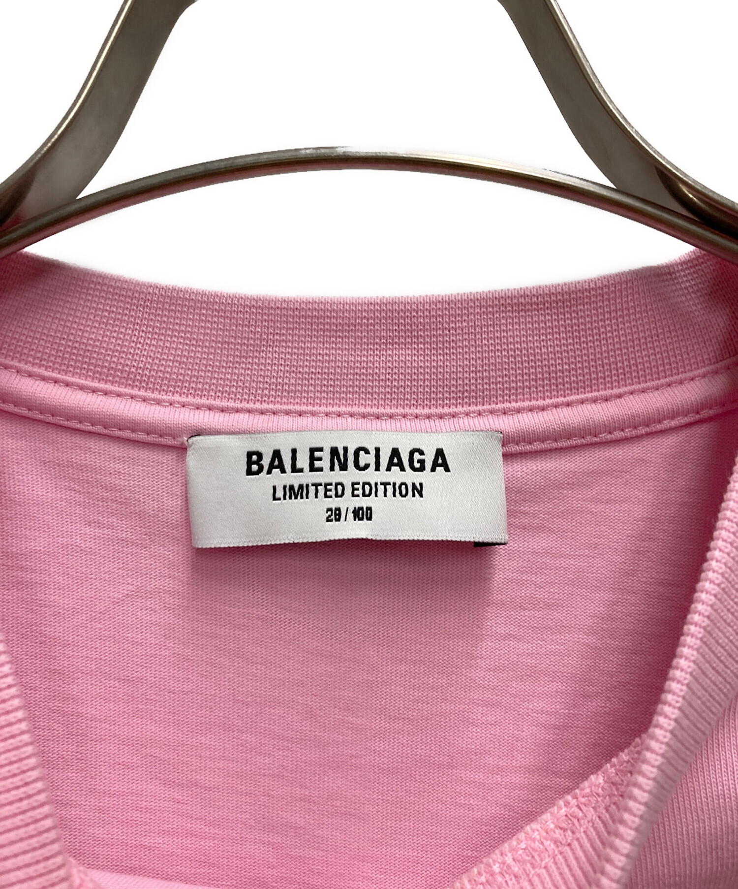 中古・古着通販】BALENCIAGA (バレンシアガ) LONDONプリントTシャツ ピンク サイズ:XS｜ブランド・古着通販  トレファク公式【TREFAC FASHION】スマホサイト