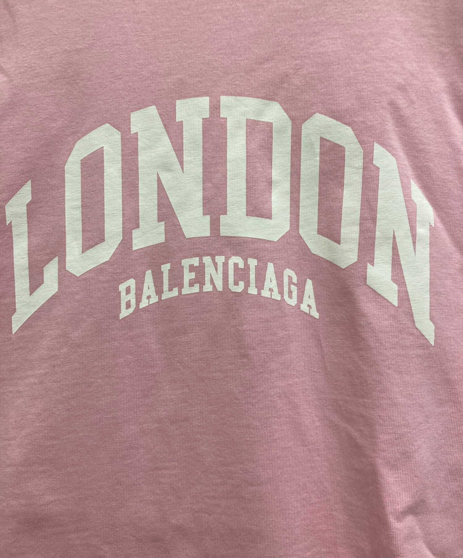 中古・古着通販】BALENCIAGA (バレンシアガ) LONDONプリントTシャツ ピンク サイズ:XS｜ブランド・古着通販  トレファク公式【TREFAC FASHION】スマホサイト