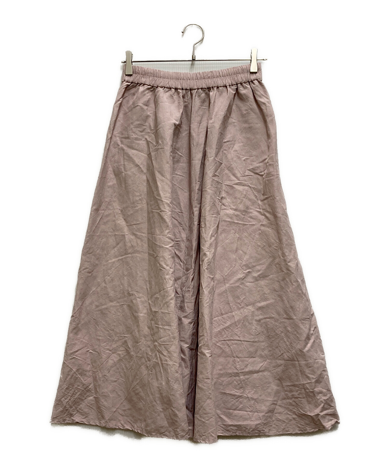 中古・古着通販】ATON (エイトン) LIGHT HEMP EASY FLARED SKIRT ピンク サイズ:1｜ブランド・古着通販  トレファク公式【TREFAC FASHION】スマホサイト