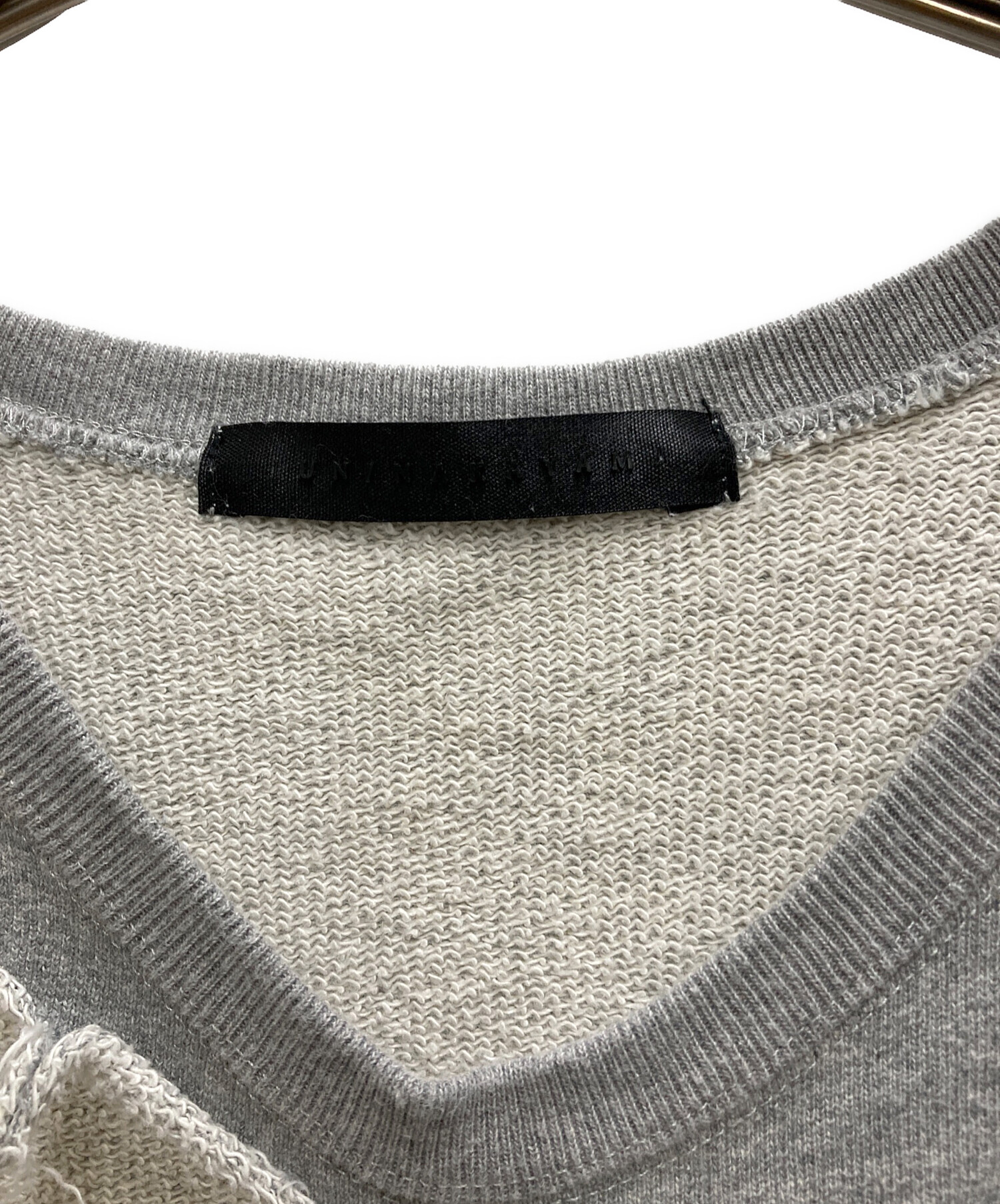 JUN/NAKAYAMA (ジュン ナカヤマ) DISTRESSED CREWNECK グレー サイズ: S/M