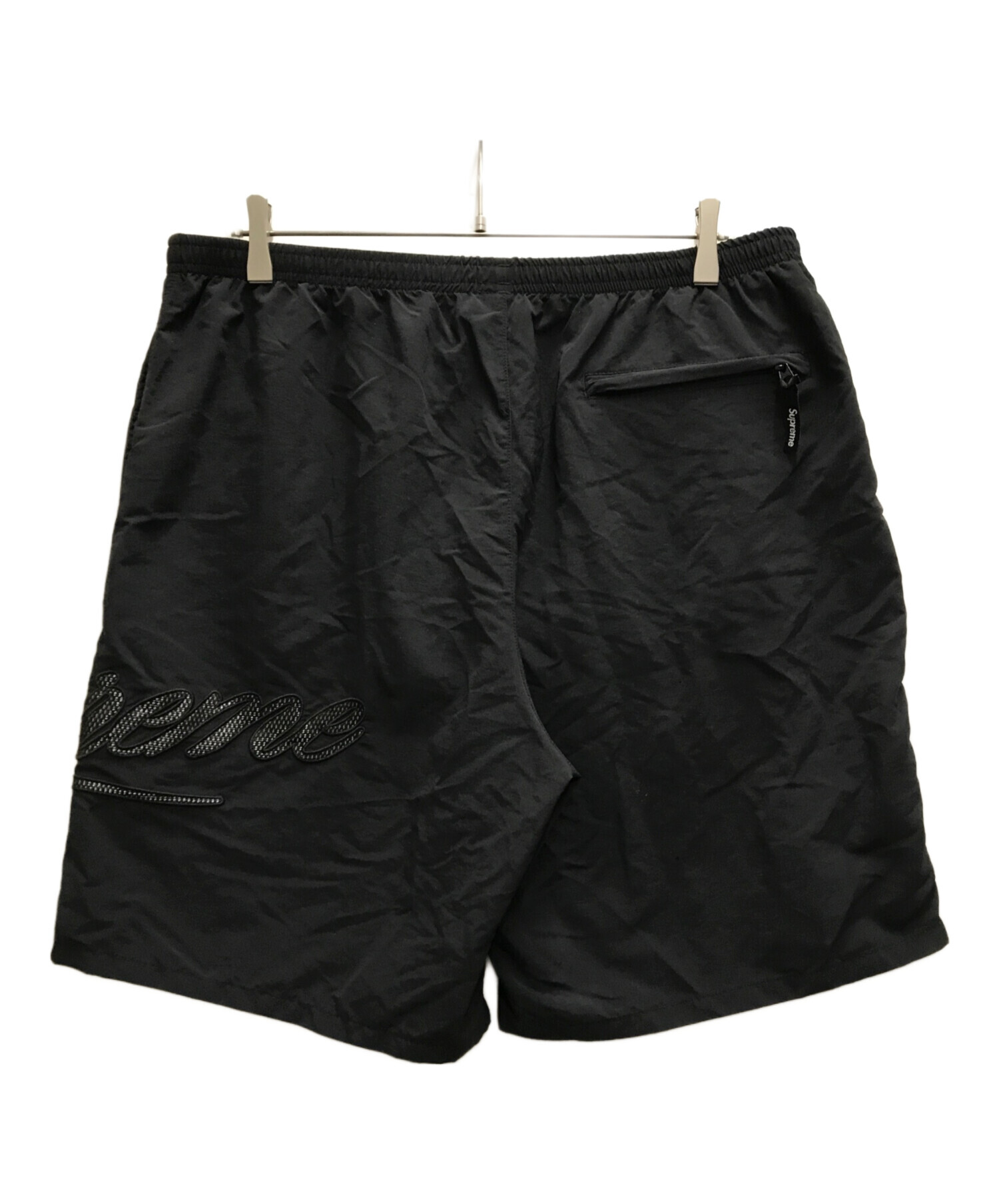 SUPREME (シュプリーム) Mesh Script Water Short ブラック サイズ:XL