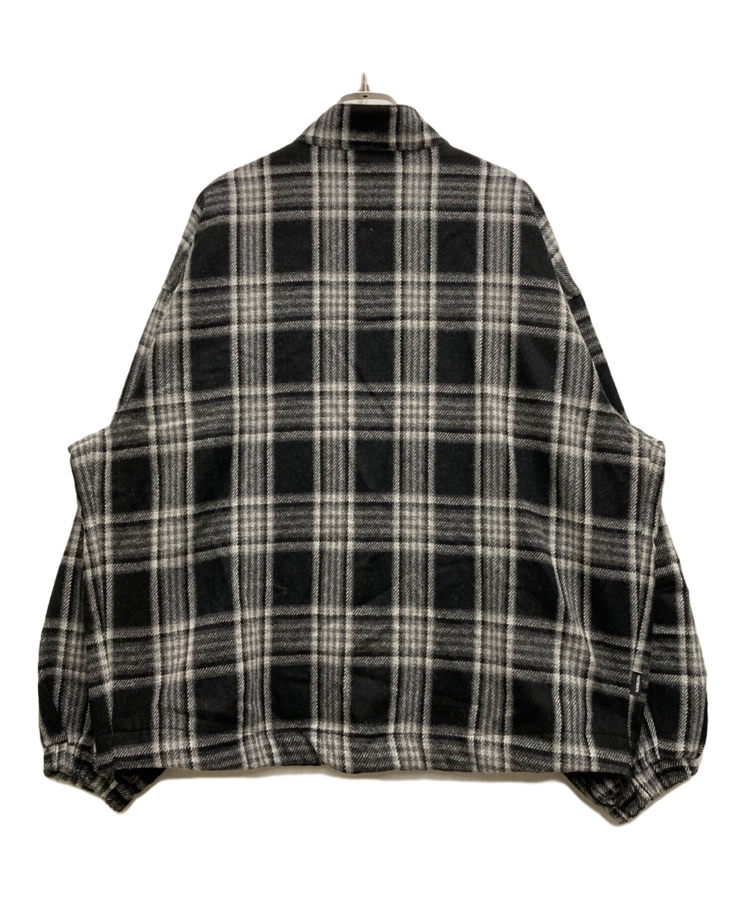 TIGHTBOOTH PRODUCTION (タイトブースプロダクション) PLAID FLANNEL SWING TOP ブラック×ホワイト  サイズ:Ⅿ