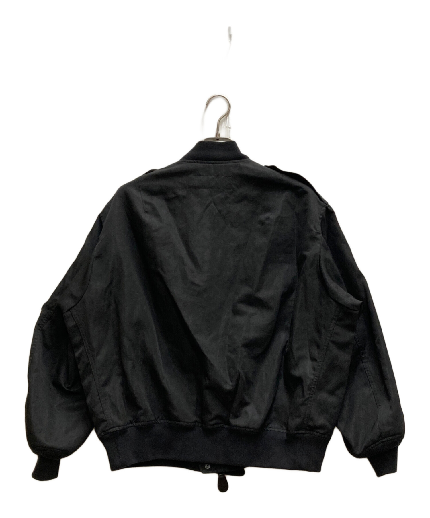 中古・古着通販】COMME des GARCONS HOMME (コムデギャルソン オム) リネン×ポリエステルボンバージャケット ブラック  サイズ:S｜ブランド・古着通販 トレファク公式【TREFAC FASHION】スマホサイト