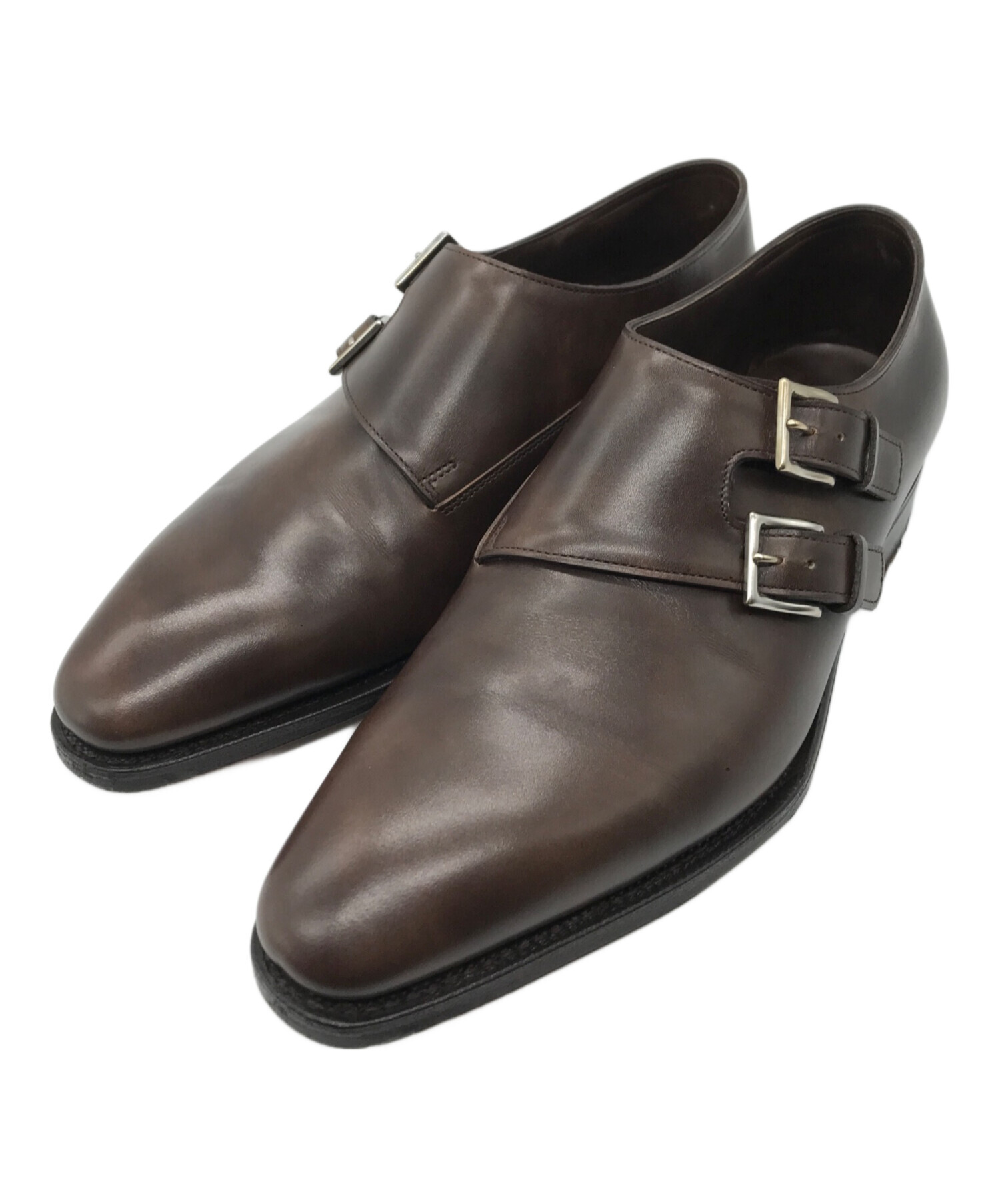 中古・古着通販】JOHN LOBB (ジョンロブ) ダブルモンクストラップシューズ ブラウン サイズ:5 1/2｜ブランド・古着通販  トレファク公式【TREFAC FASHION】スマホサイト