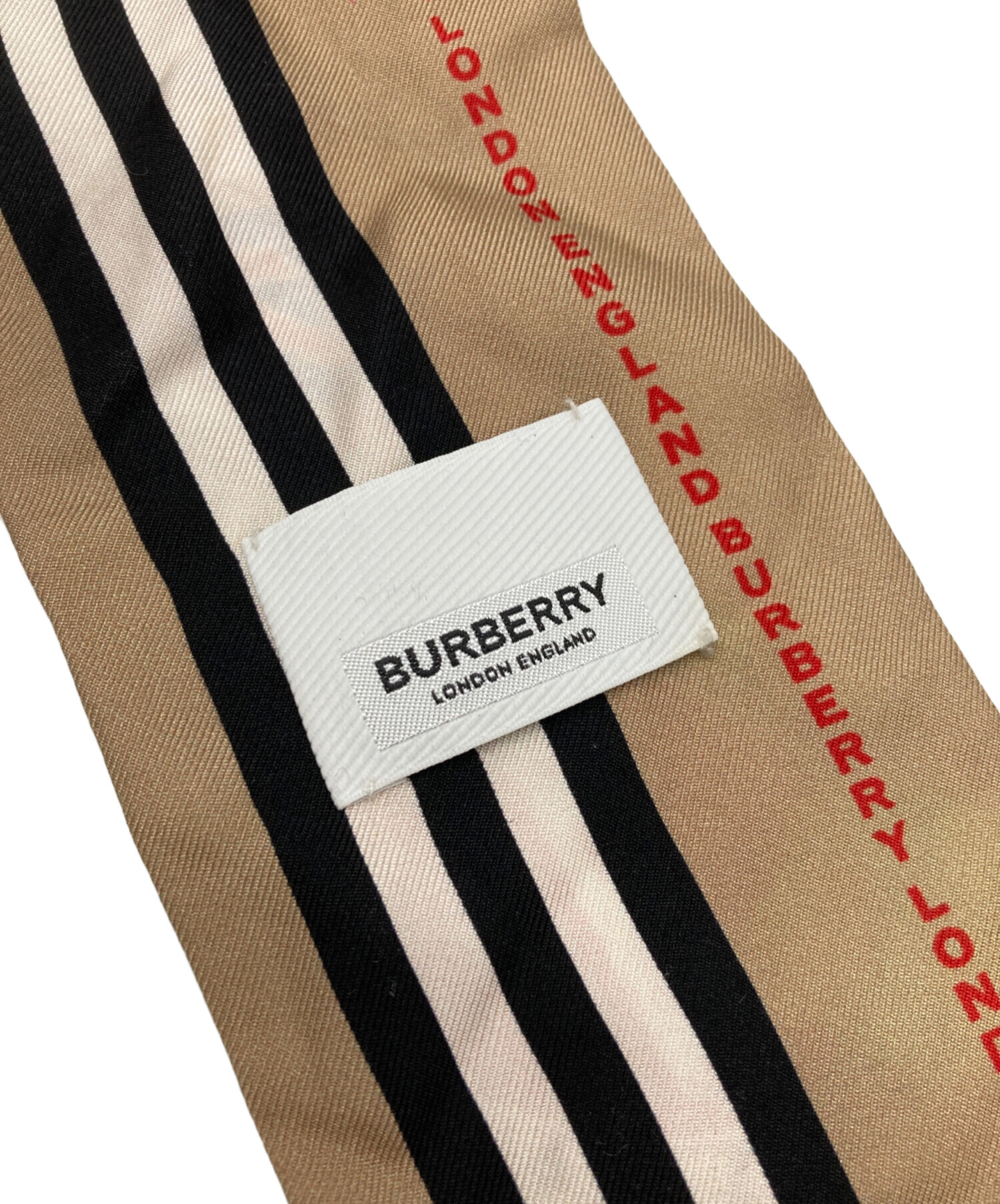 中古・古着通販】BURBERRY (バーバリー) ツイリースカーフ ベージュ×マルチカラー｜ブランド・古着通販 トレファク公式【TREFAC  FASHION】スマホサイト