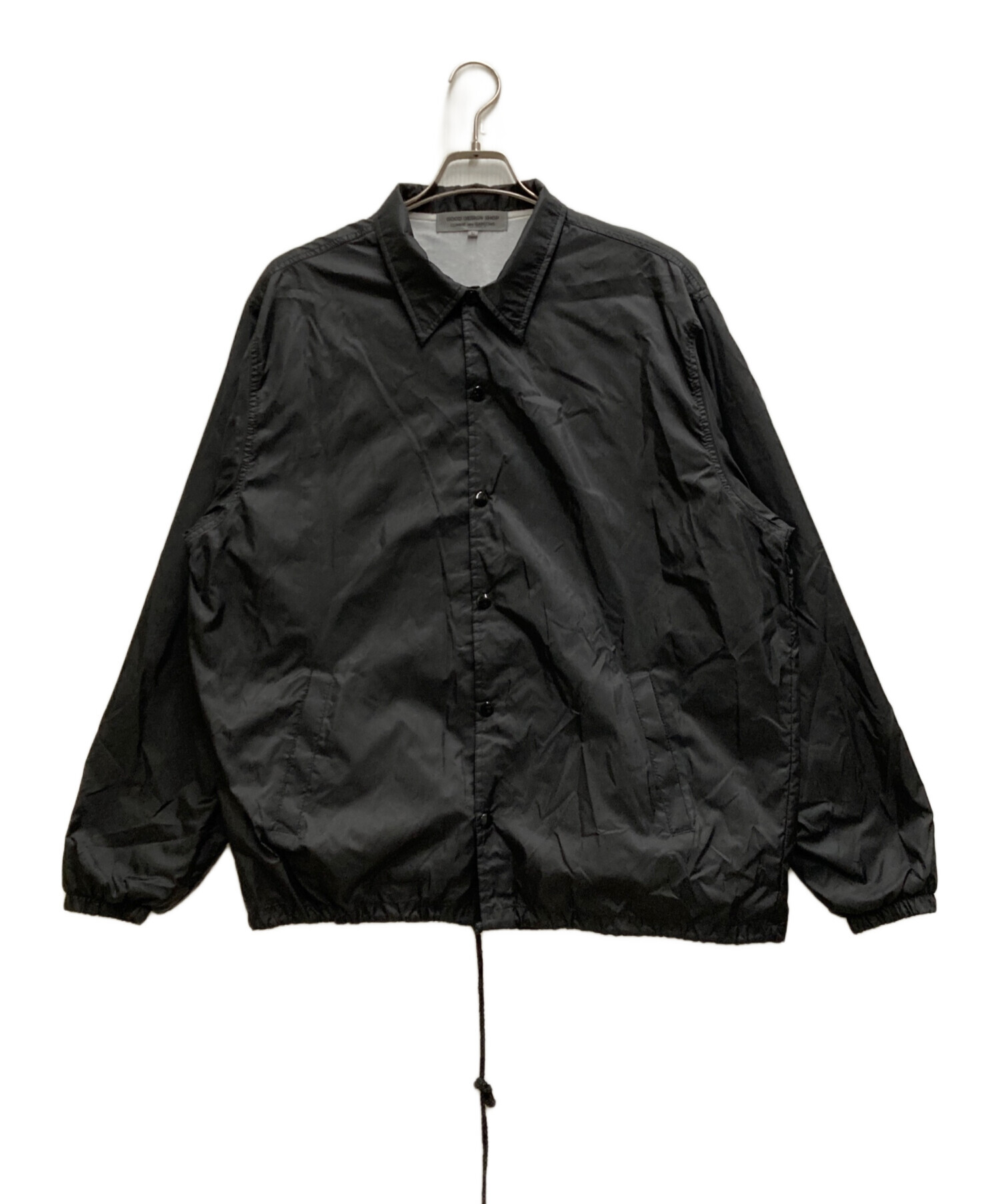 中古・古着通販】COMME des GARCONS (コムデギャルソン) ナイロンコーチジャケット ブラック サイズ:Ⅼ｜ブランド・古着通販  トレファク公式【TREFAC FASHION】スマホサイト