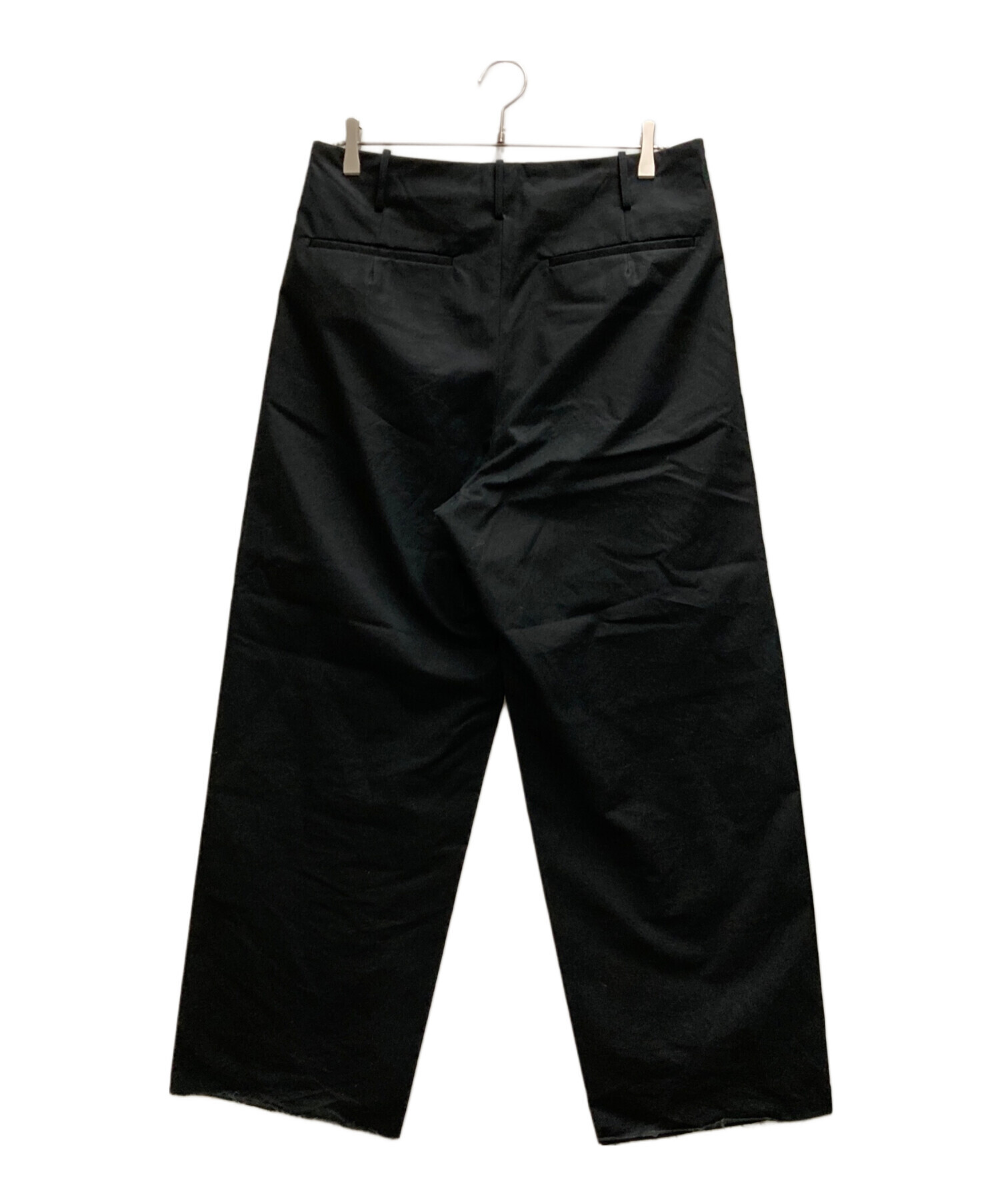 AURALEE (オーラリー) HIGH COUNT CLOTH WIDE PANTS ブラック サイズ:4