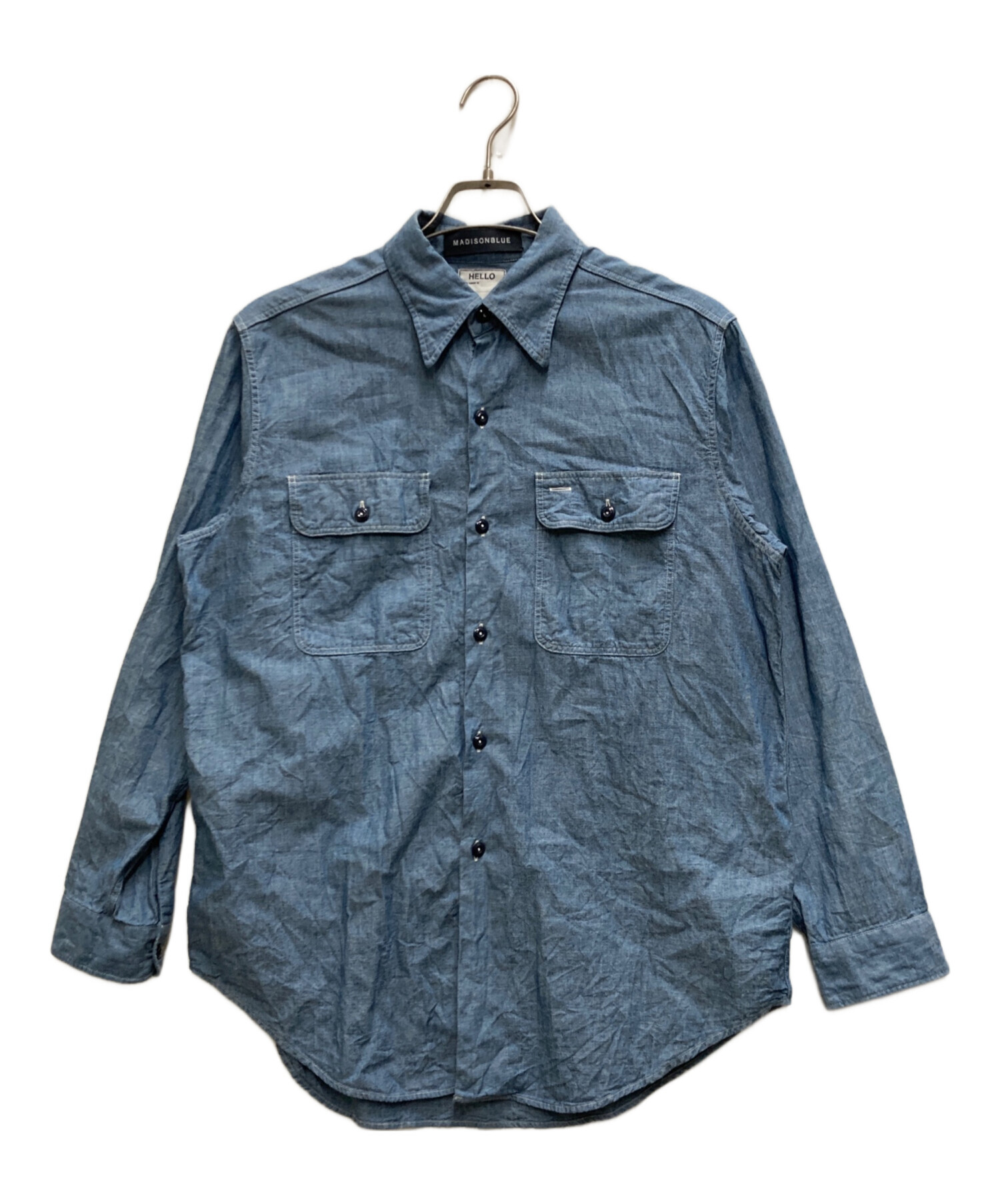 中古・古着通販】MADISON BLUE (マディソンブルー) HAMPTON CHANBARY SHIRT インディゴ サイズ:1｜ブランド・古着通販  トレファク公式【TREFAC FASHION】スマホサイト