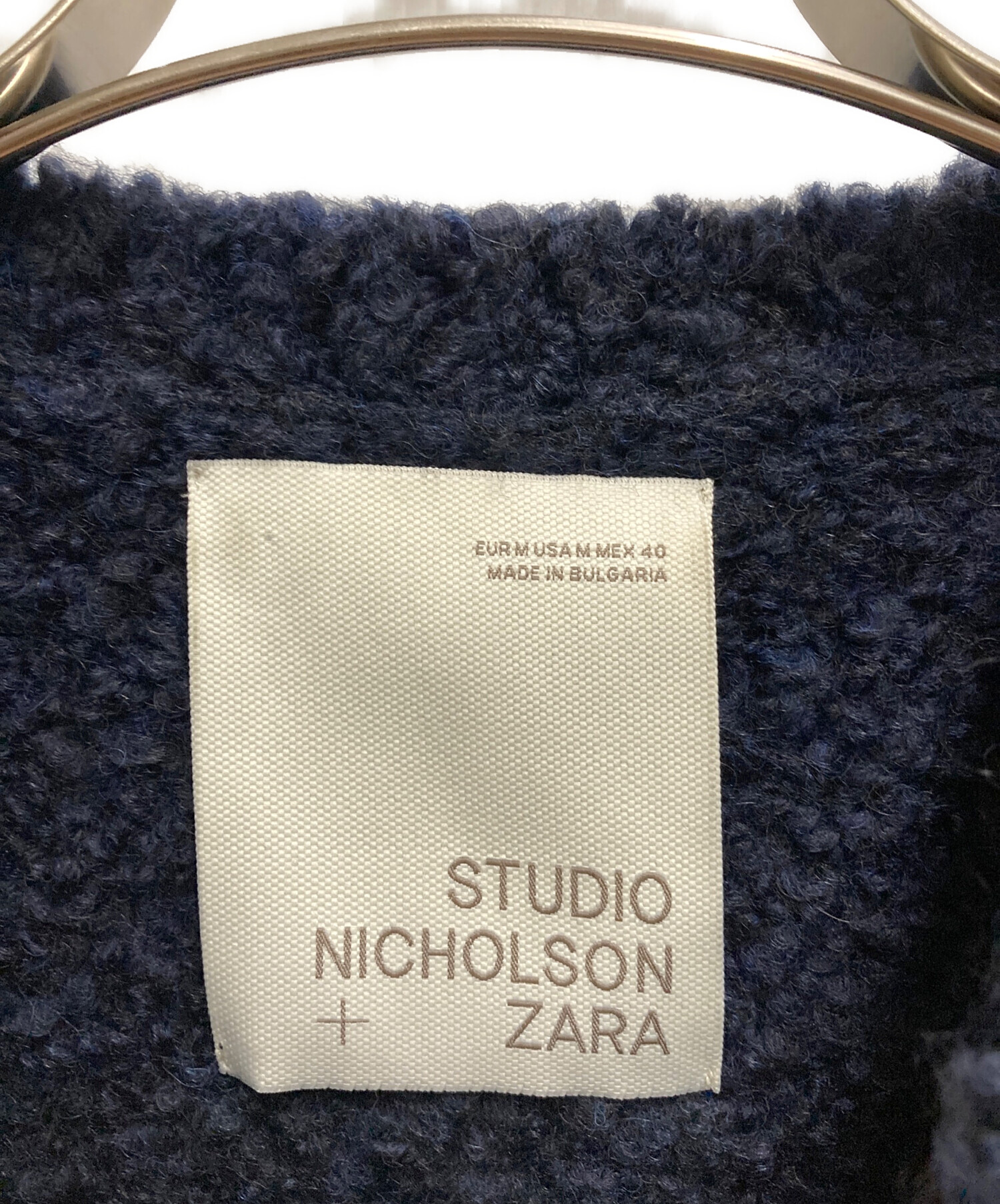 STUDIO NICHOLSON (スタジオニコルソン) ZARA (ザラ) ブークレニット ネイビー サイズ:M