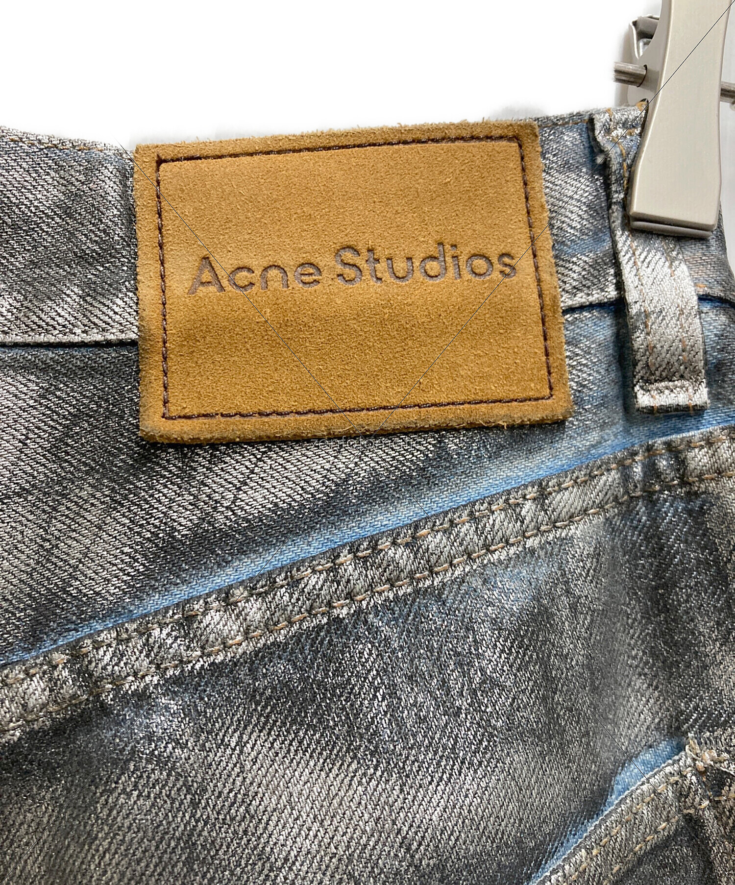 中古・古着通販】Acne studios (アクネ ストゥディオス) スーパーバギーフィットジーンズ グレー×ブルー サイズ:44｜ブランド・古着通販  トレファク公式【TREFAC FASHION】スマホサイト